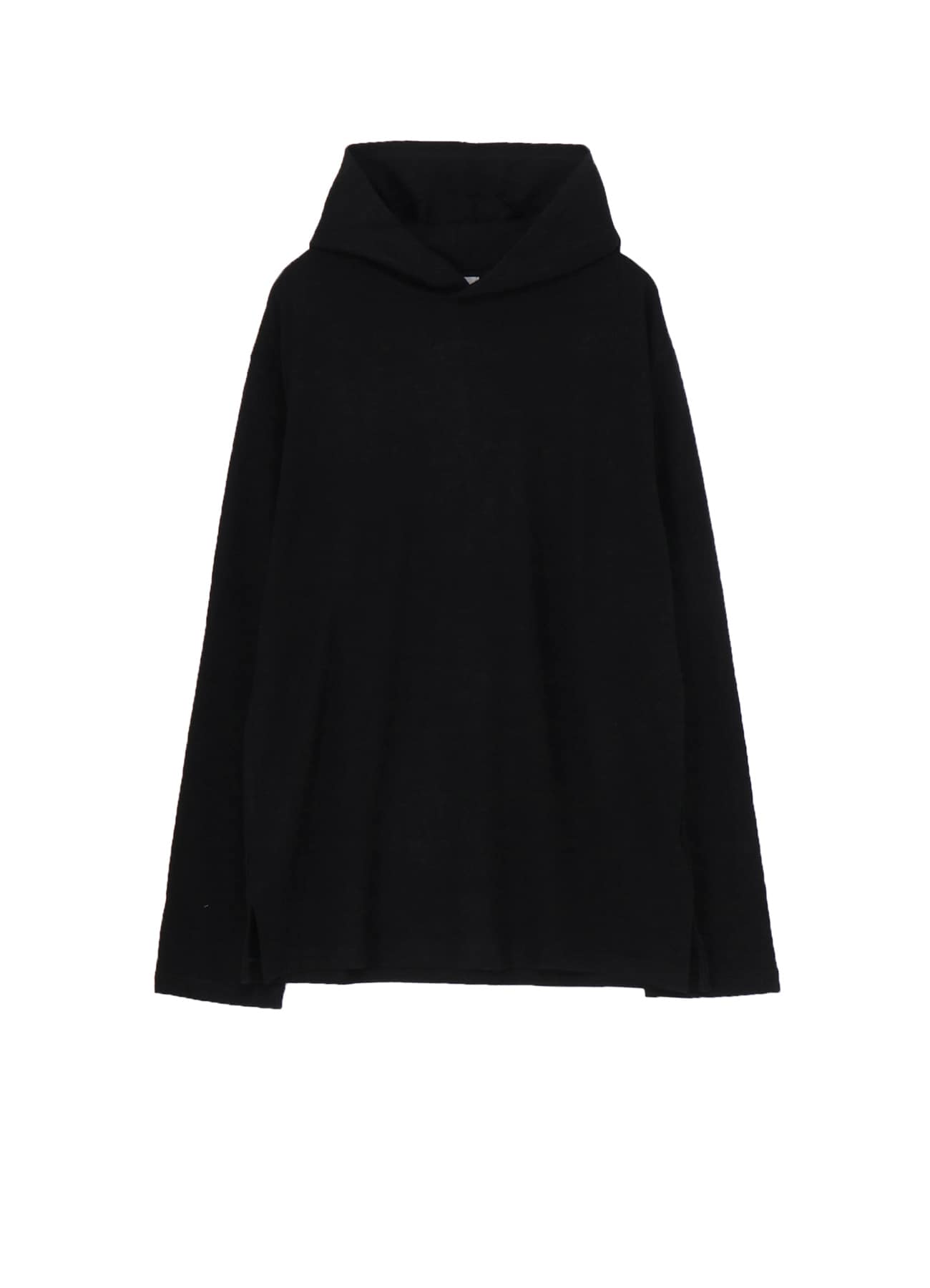 SUPER 120 WOOL SINGLE JERSEY HOODED LS TEE