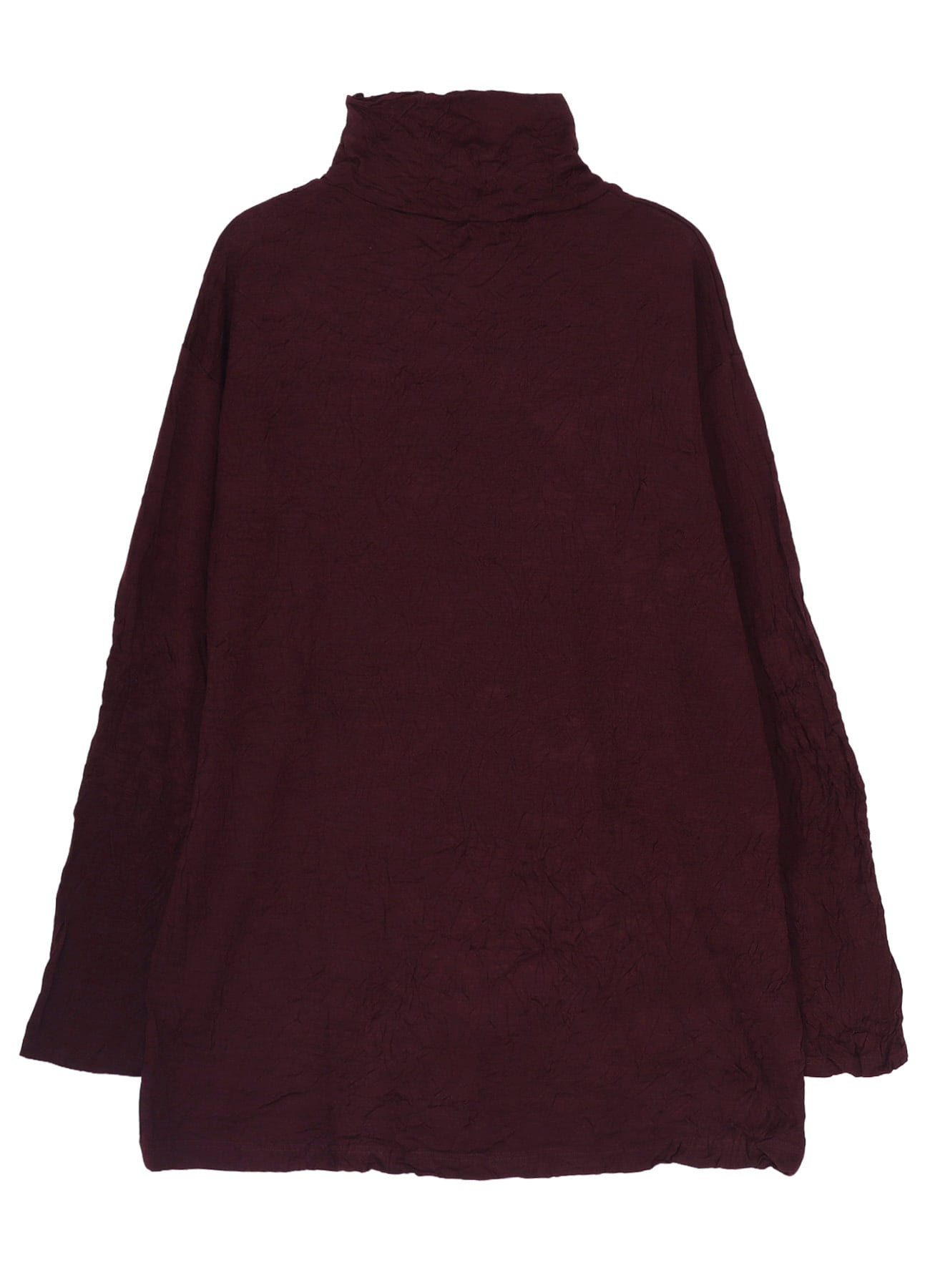 WASHABLE WOOL JERSEY TURTLE NECK LONG SLV T