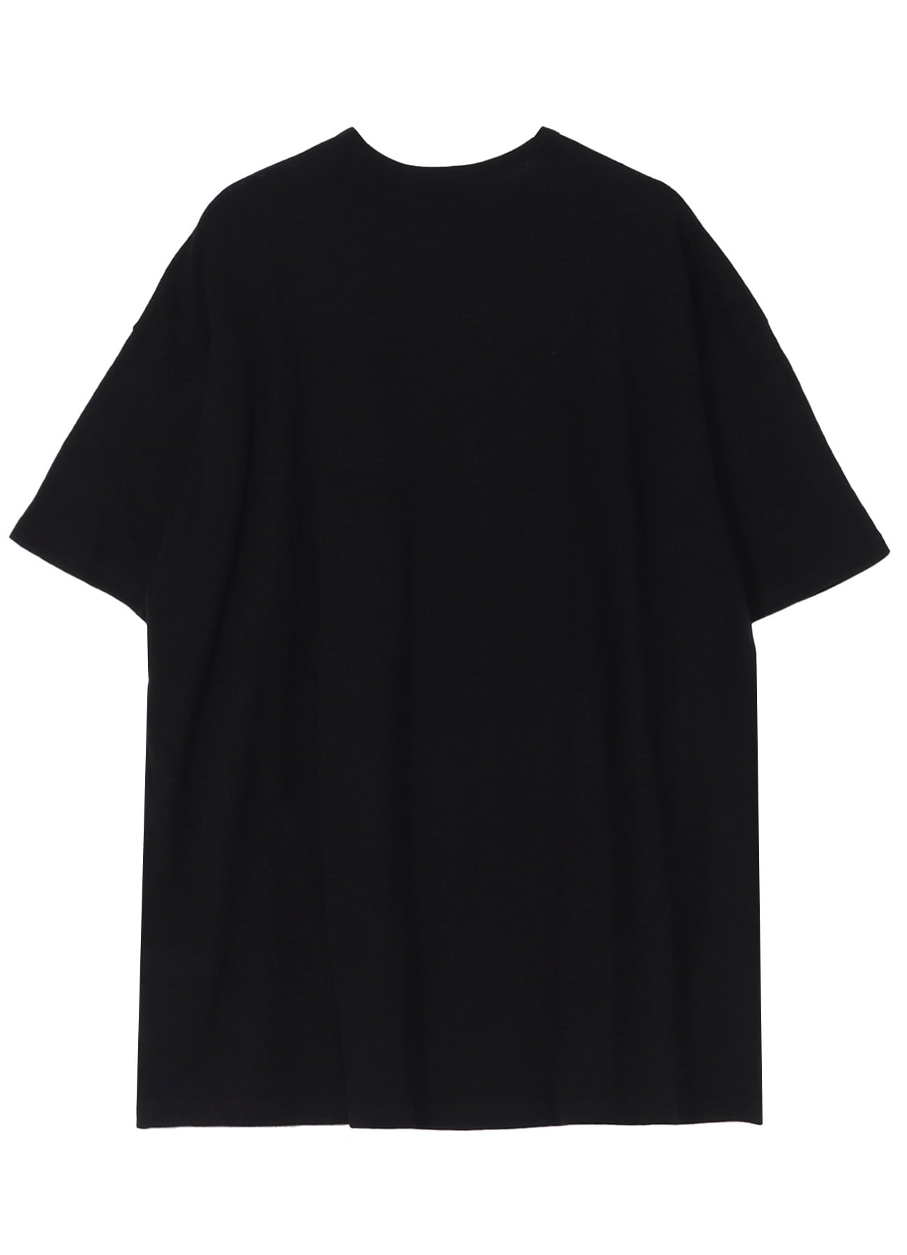 COTTON SILK NOIR GAUZE JERSEY POCKET DETAIL SHORT SLV T