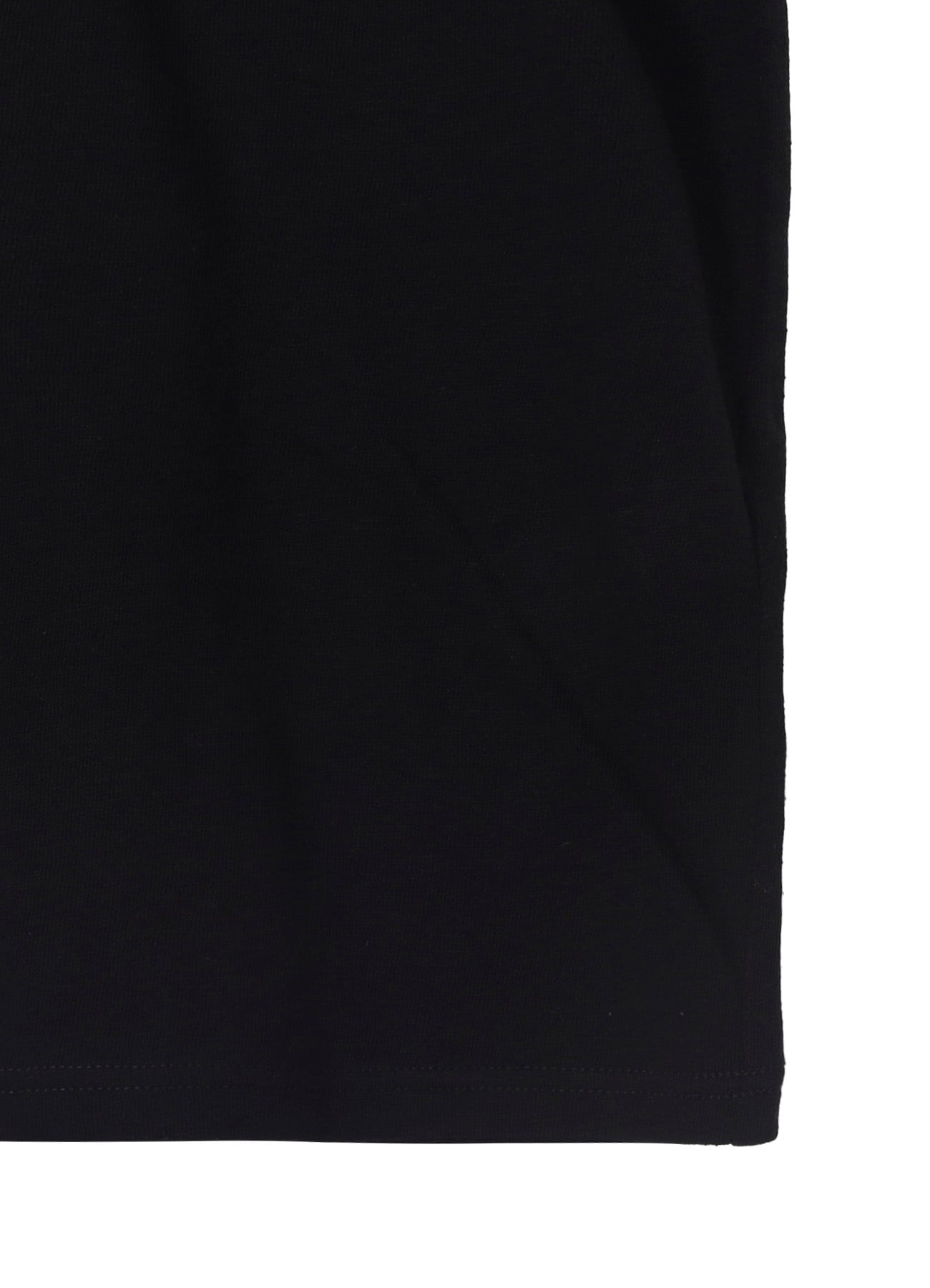 COTTON SILK NOIR GAUZE JERSEY POCKET DETAIL SHORT SLV T