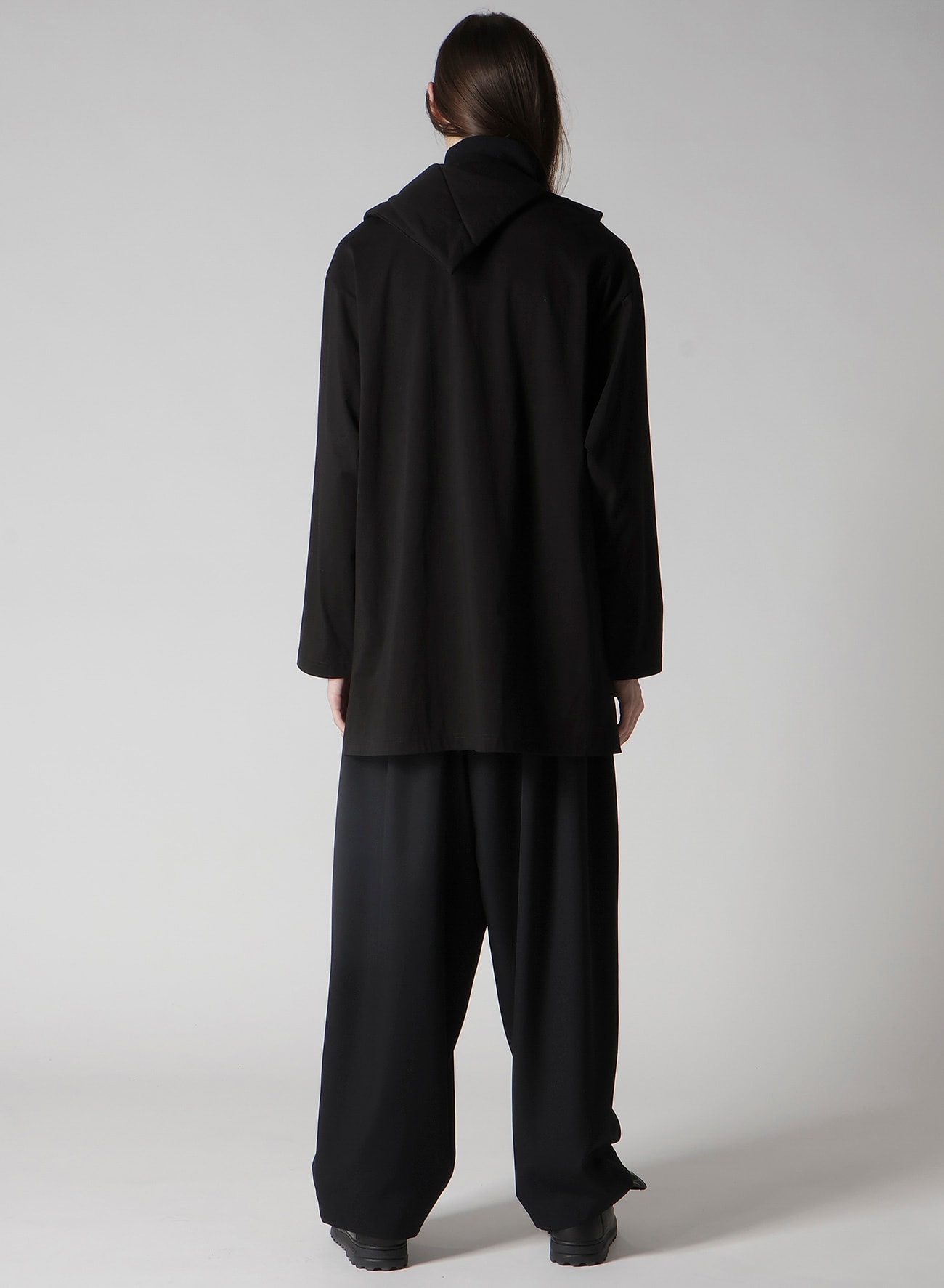 30/-HIGH D COTTON JERSEY DESIGNED COLLAR PADDED COAT