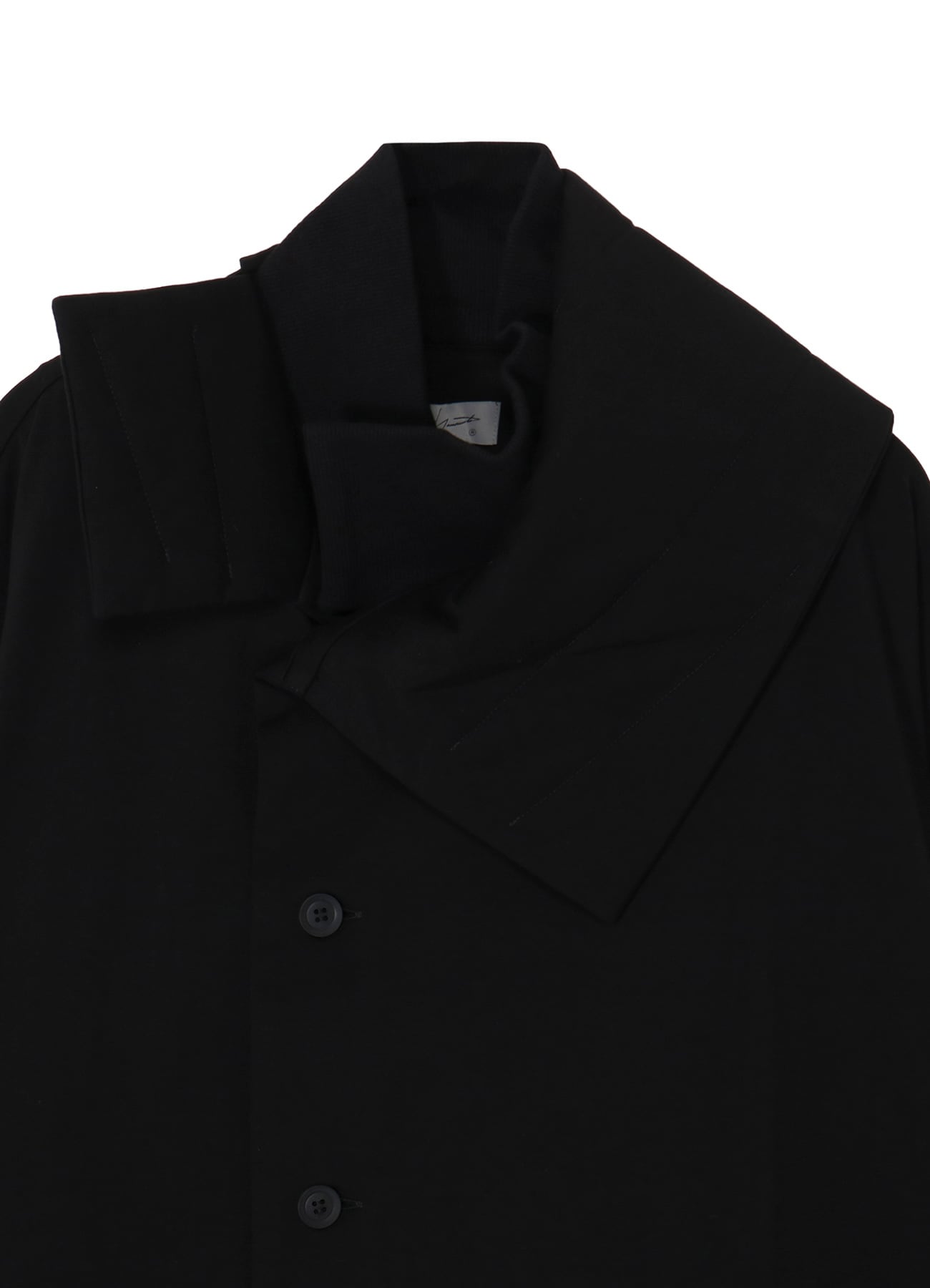 30/-HIGH D COTTON JERSEY DESIGNED COLLAR PADDED COAT