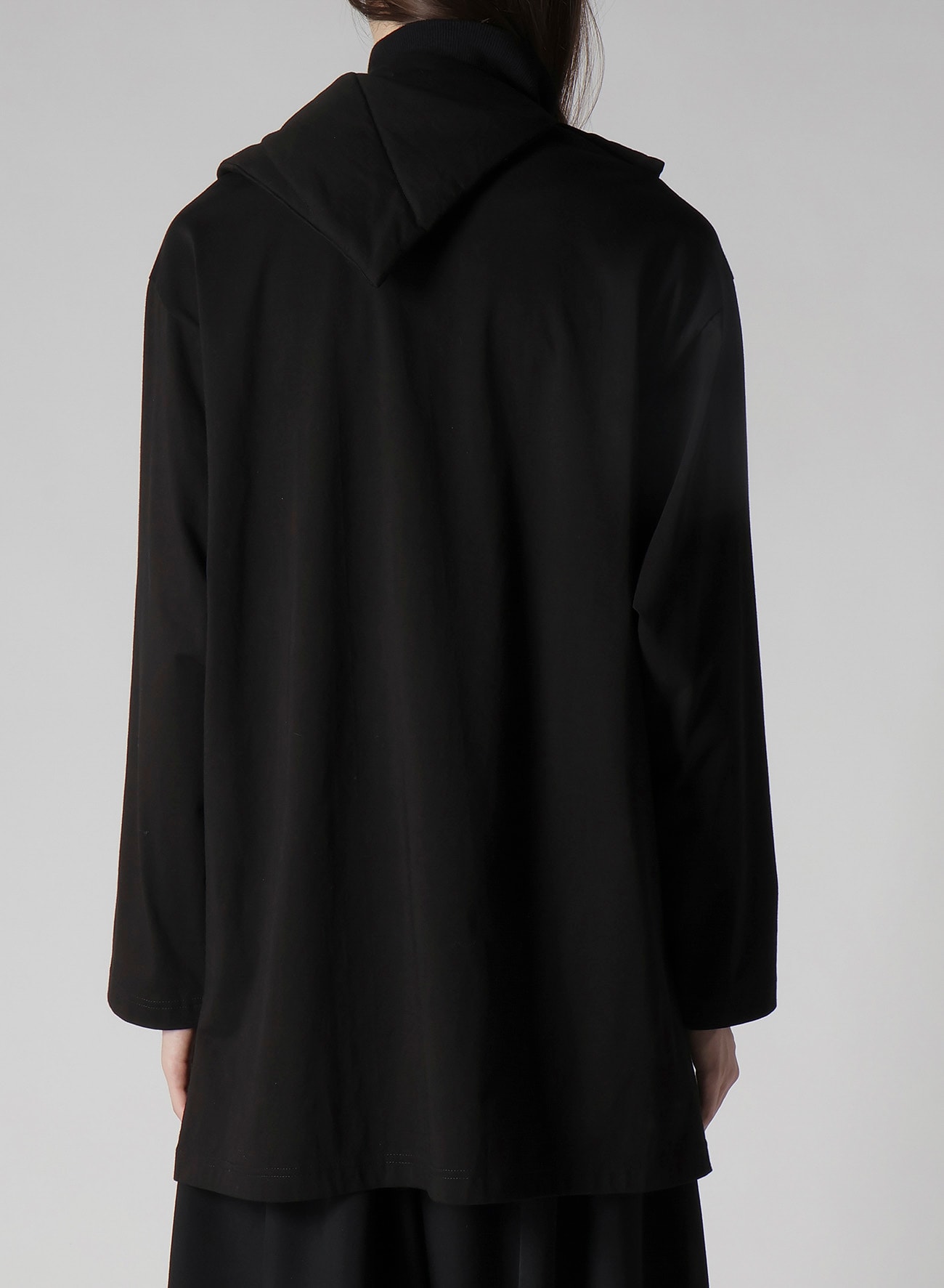 30/-HIGH D COTTON JERSEY DESIGNED COLLAR PADDED COAT