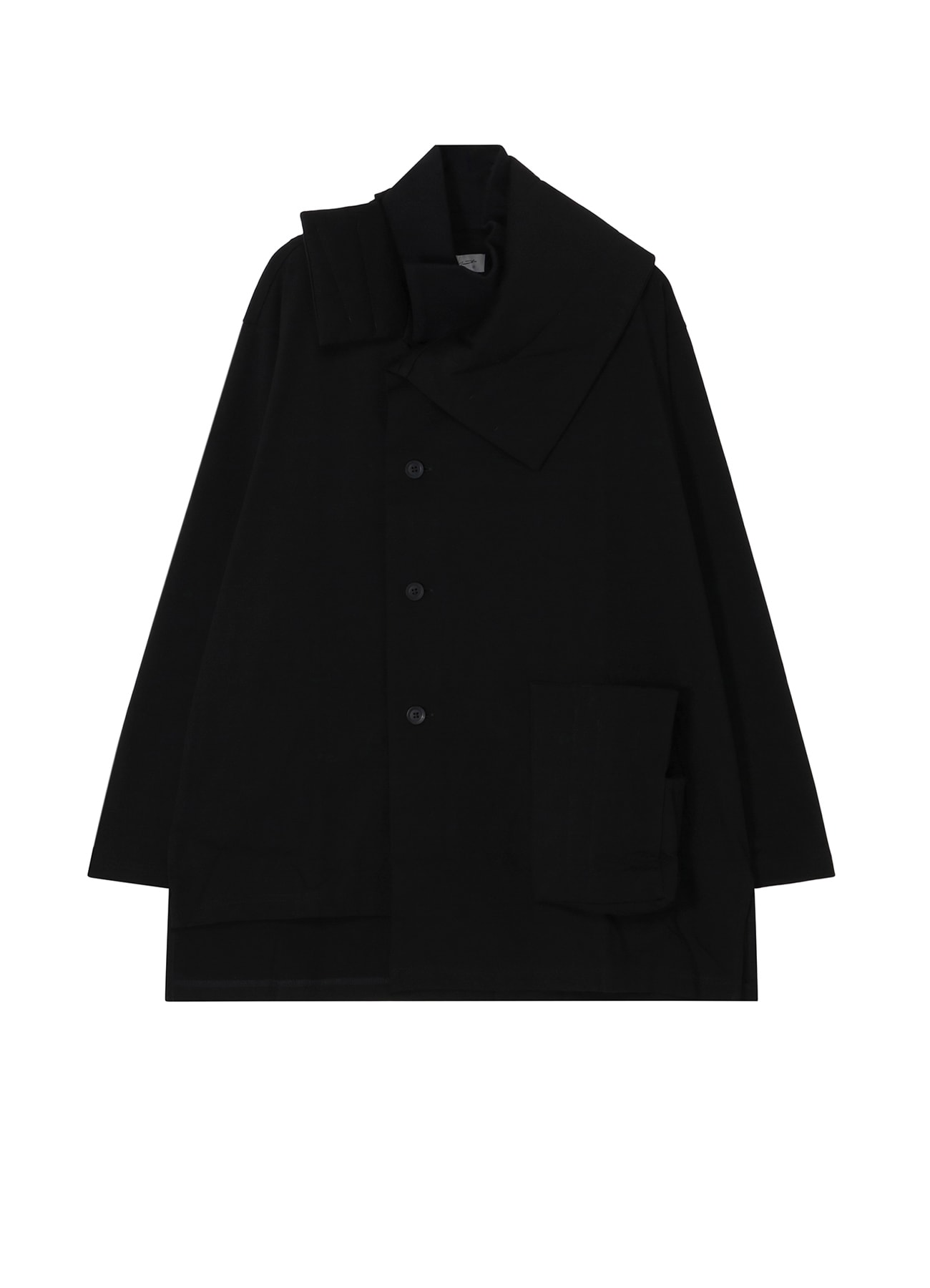 30/-HIGH D COTTON JERSEY DESIGNED COLLAR PADDED COAT