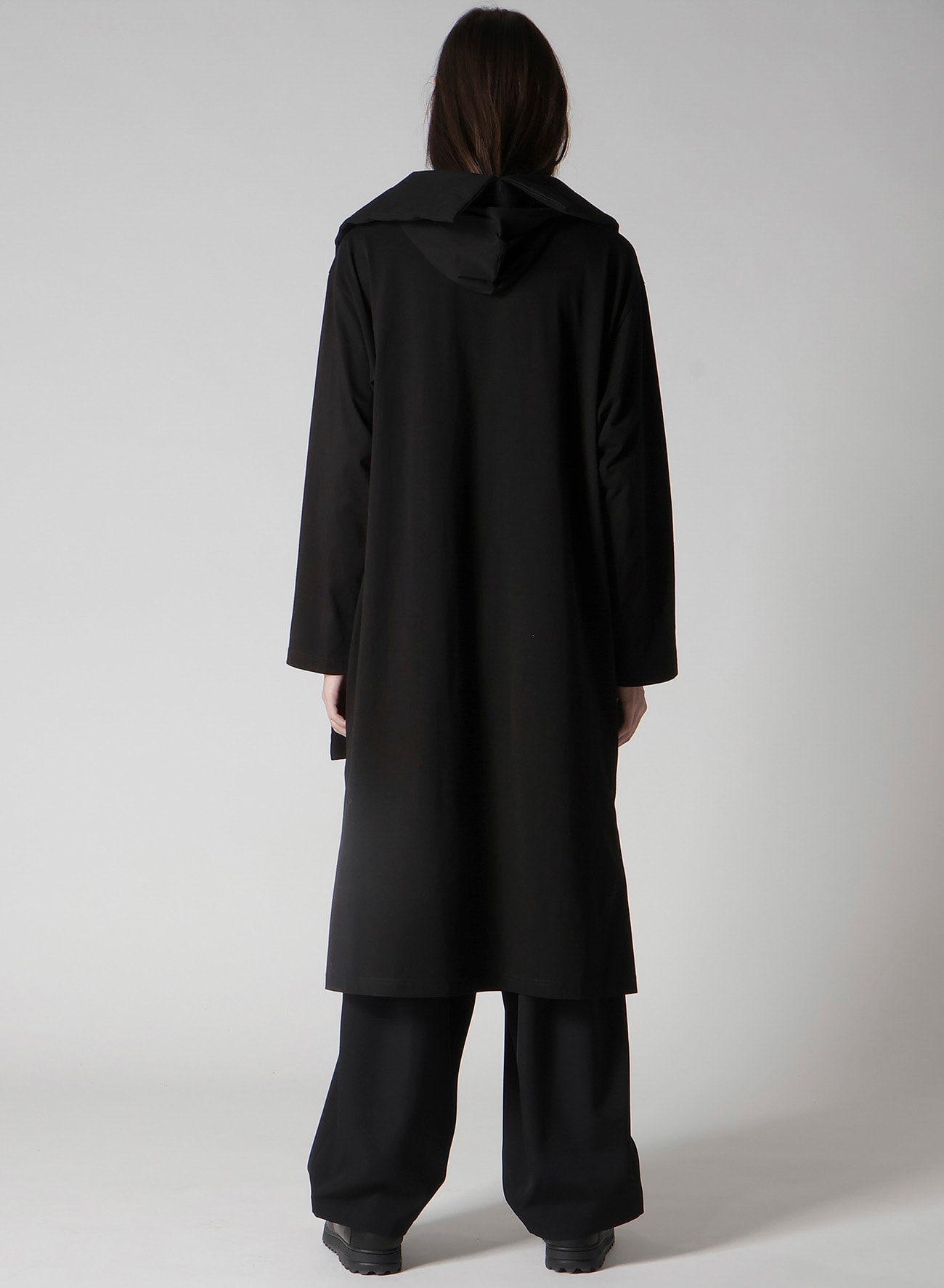 30/-HIGH D COTTON JERSEY PADDED LONG COAT