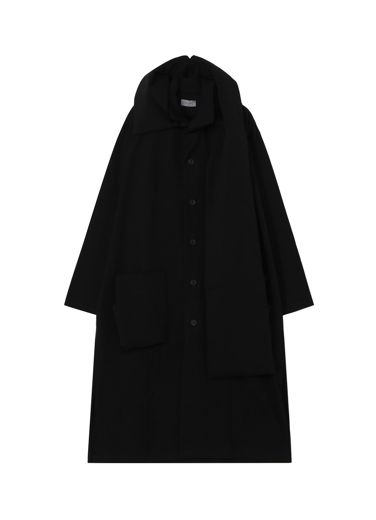 30/-HIGH D COTTON JERSEY PADDED LONG COAT