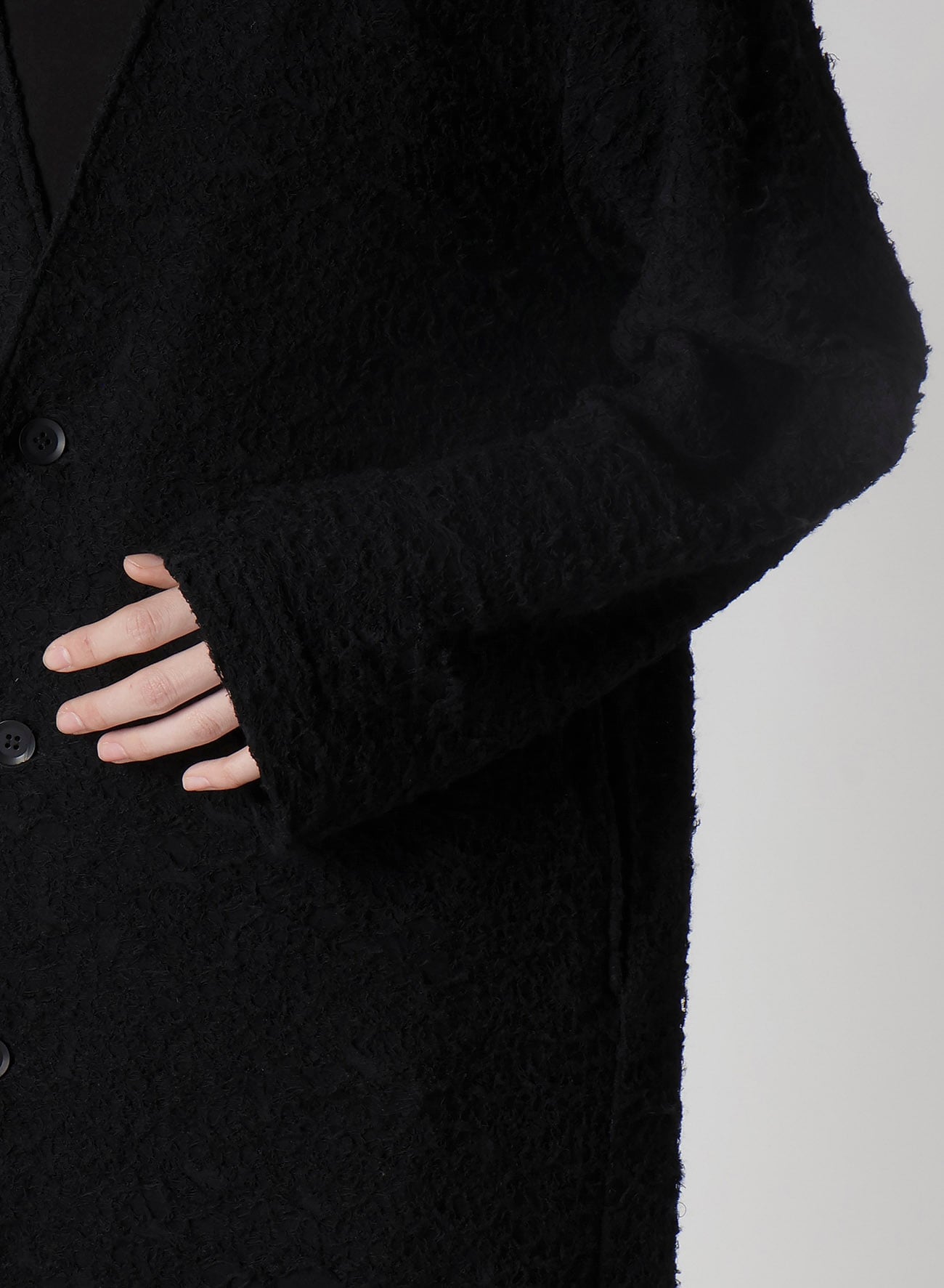 1/60 DOUBLE JACQUARD LONG CARDIGAN