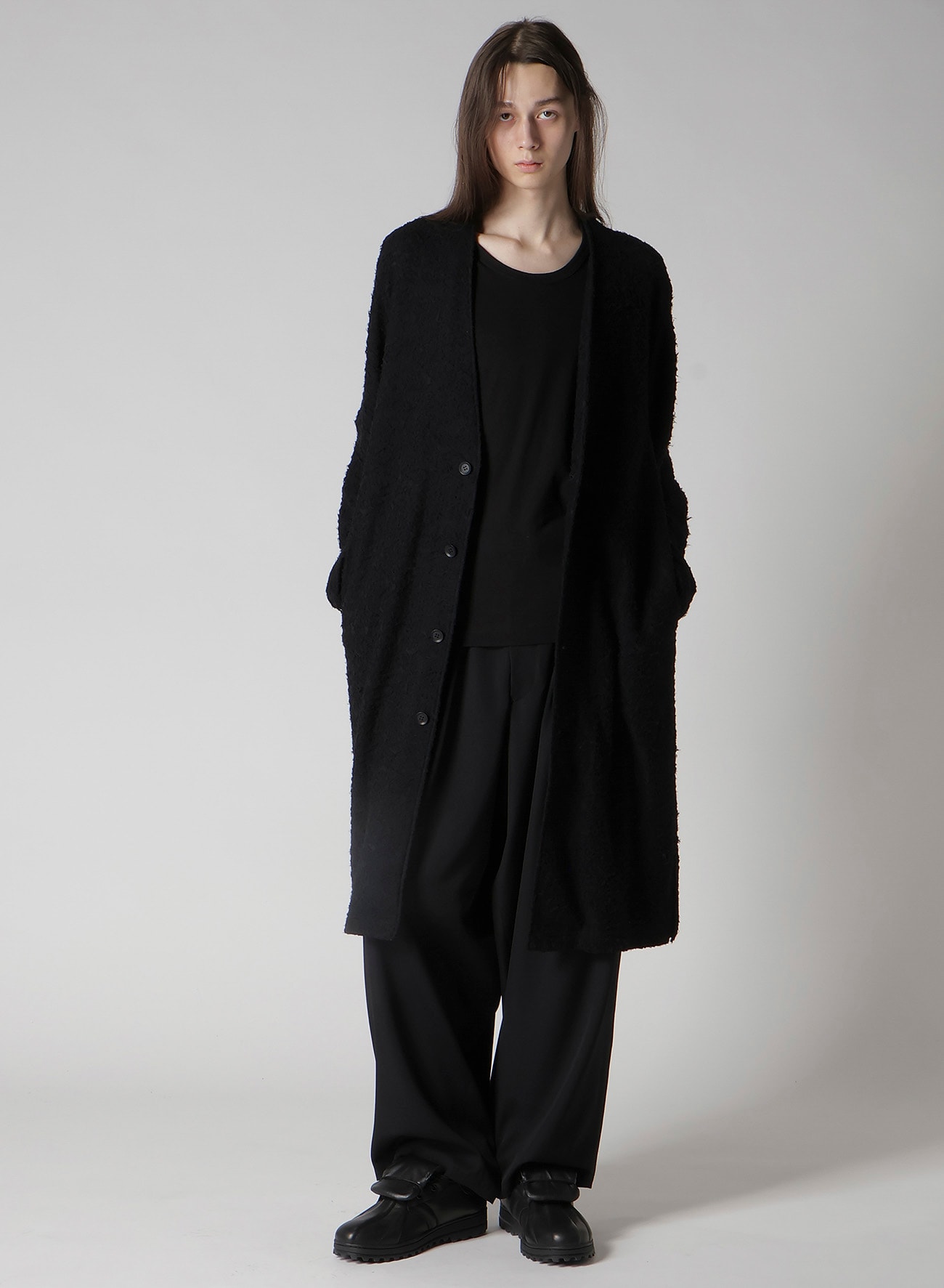 1/60 DOUBLE JACQUARD LONG CARDIGAN