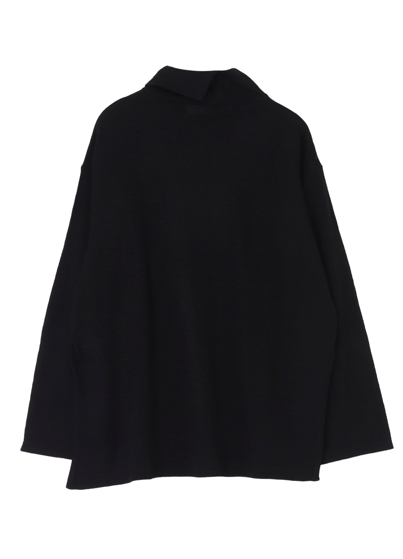 MILLING WOOL SIDE SLIT HIGH NECK LONG SLV T