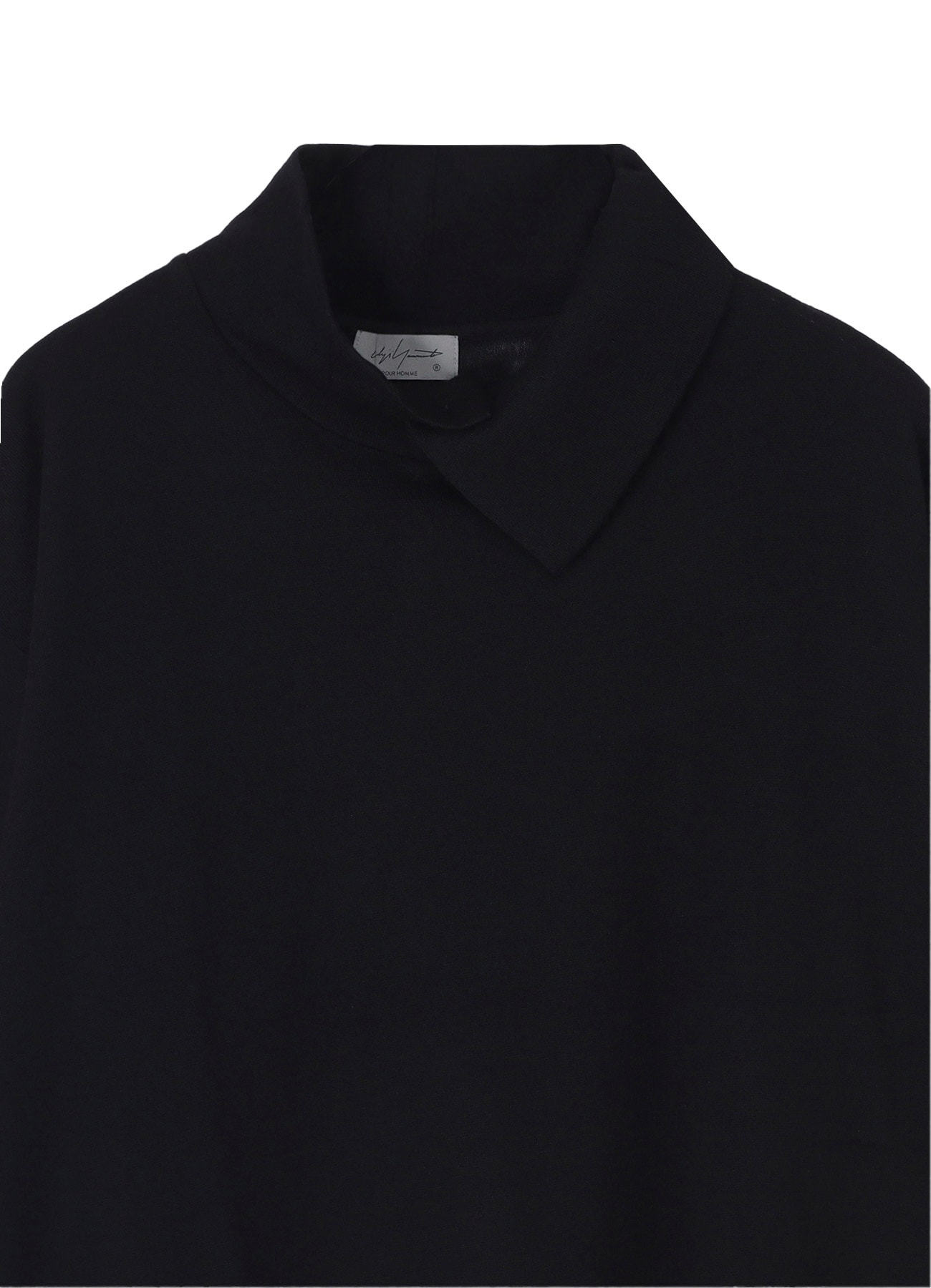 MILLING WOOL SIDE SLIT HIGH NECK LONG SLV T