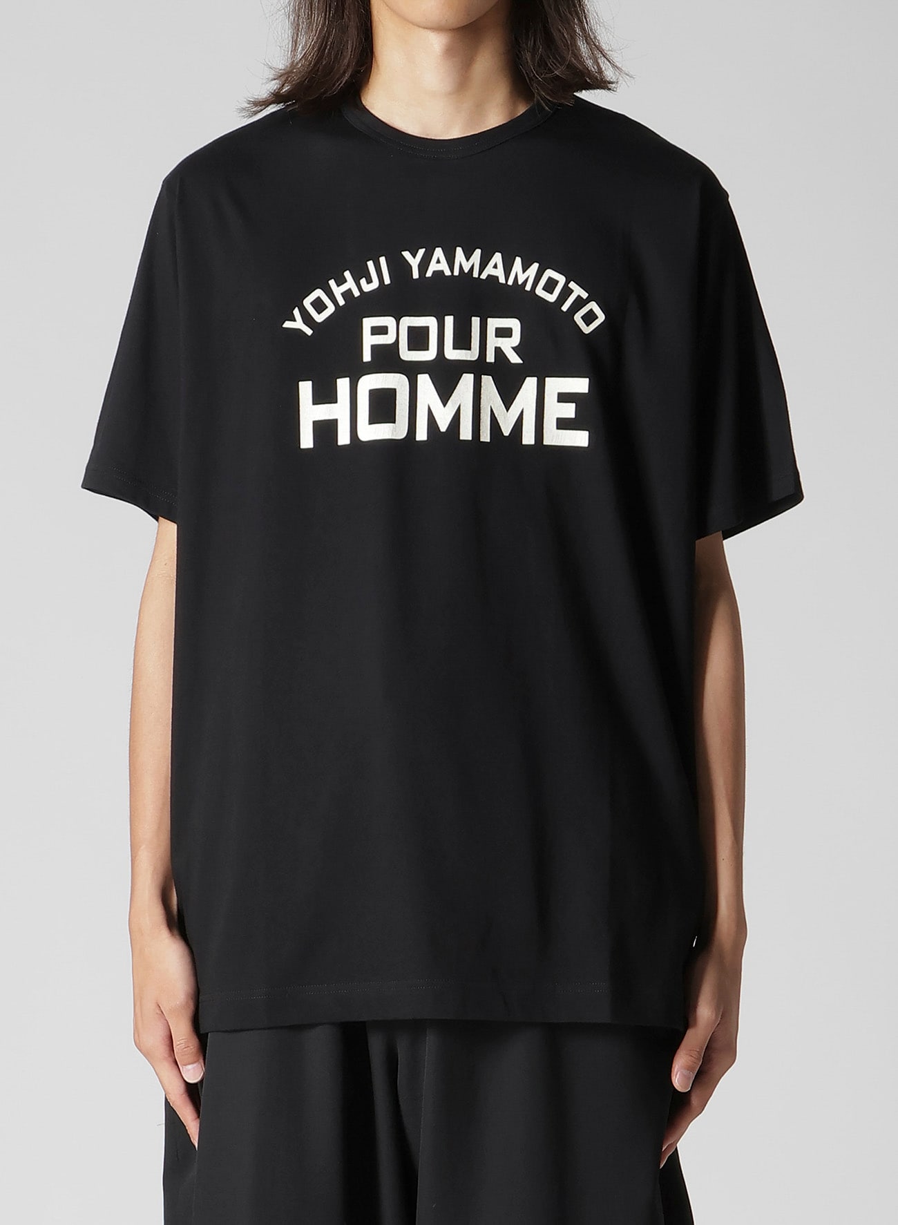 PIGMENT PRINT ARCH LOGO TEE(FREE SIZE Black): Yohji Yamamoto