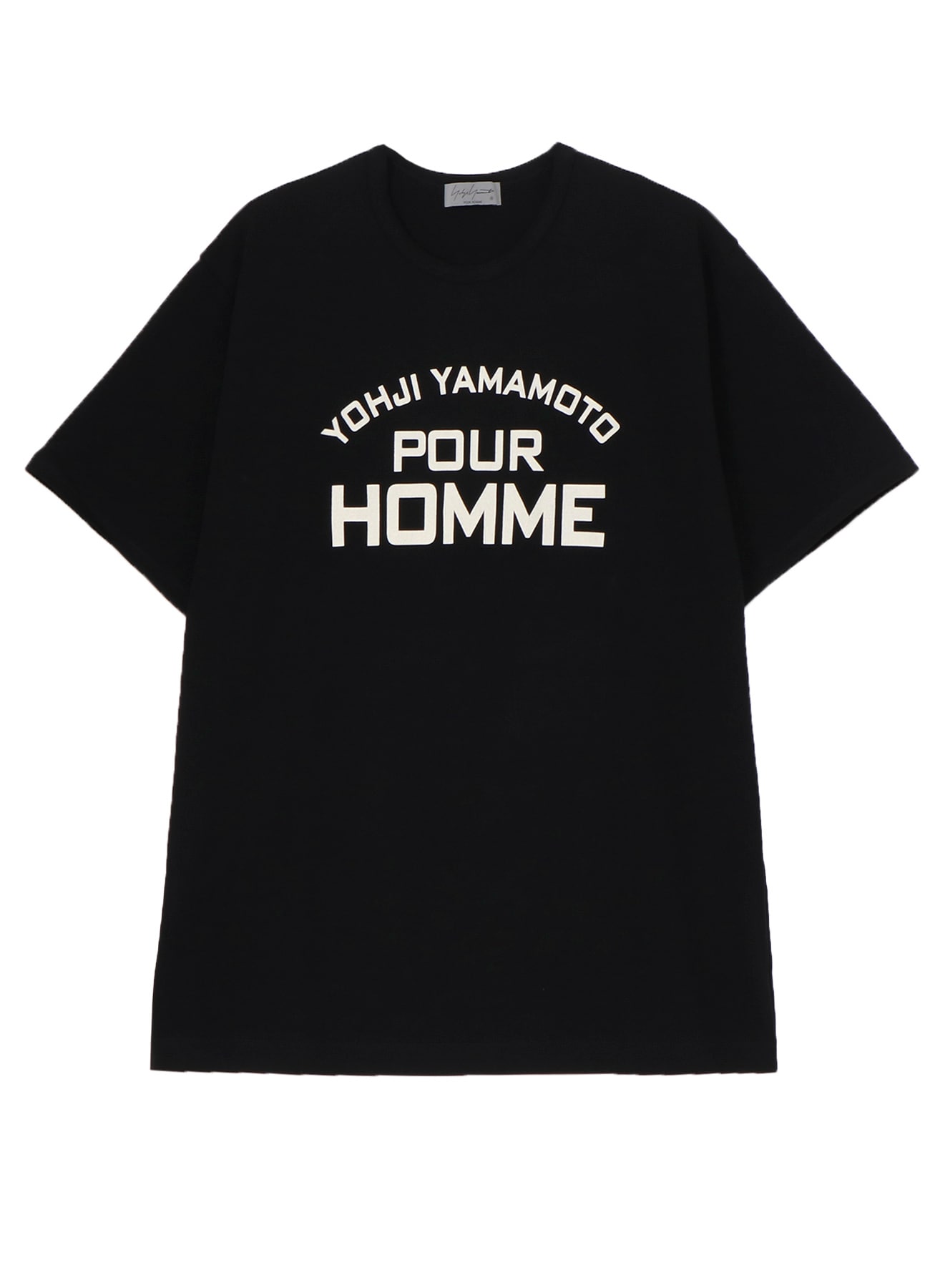 PIGMENT PRINT ARCH LOGO TEE(FREE SIZE Black): Yohji Yamamoto
