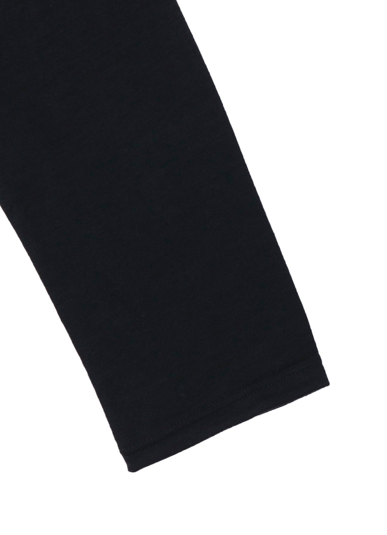 WOOL SINGLE JERSEY PANELED ROUND NECK LONG SLV T