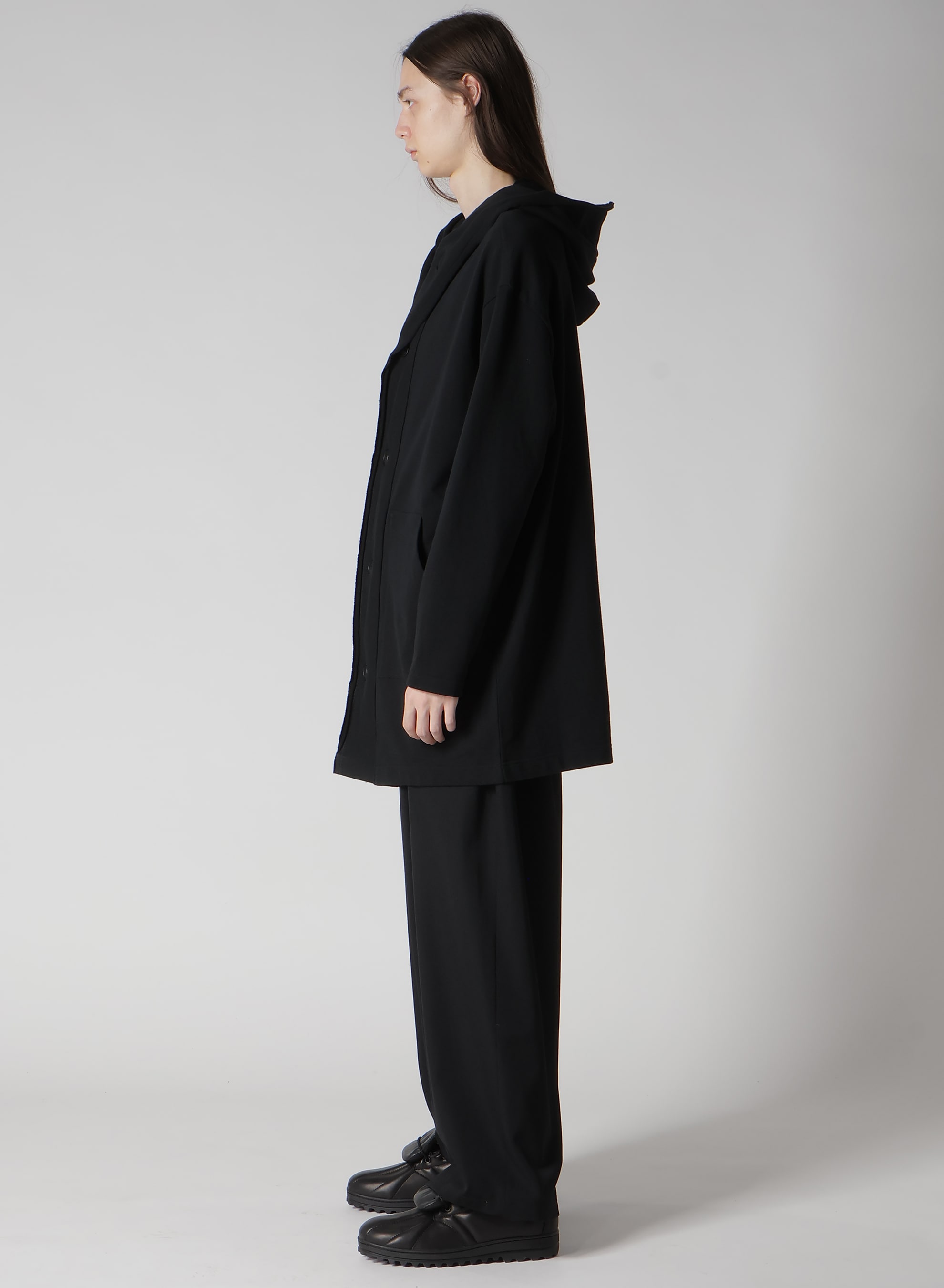 REGULATION FRENCH TERRY HOODED COAT