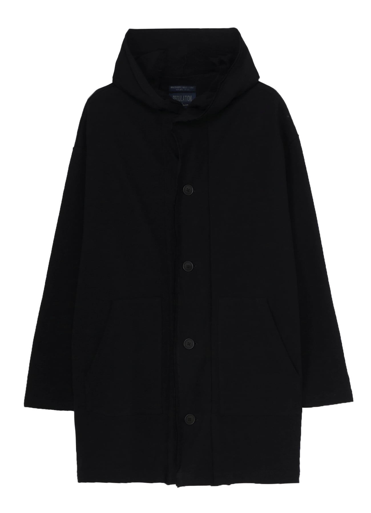 REGULATION FRENCH TERRY HOODED COAT