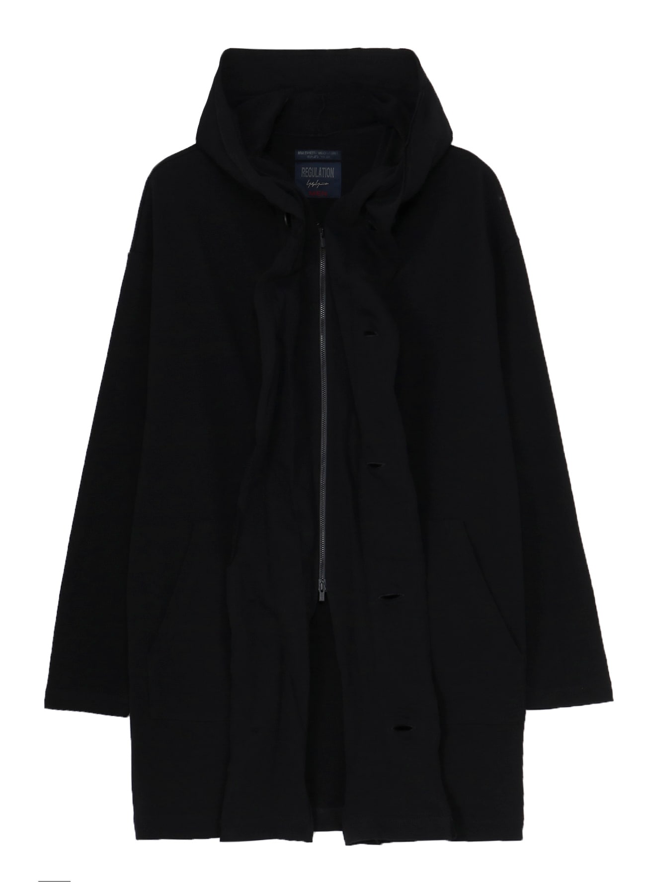 REGULATION FRENCH TERRY HOODED COAT