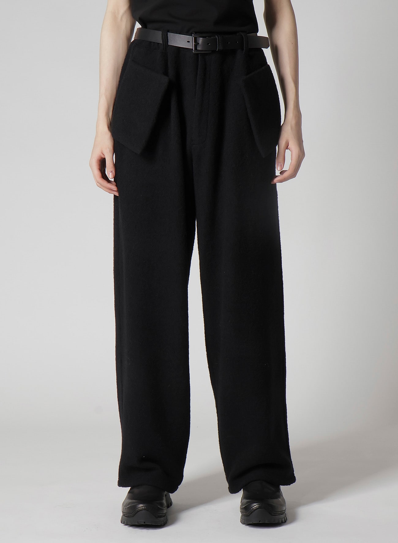 BOUCLE SINGLE JERSEY PADDED POCKET PANTS