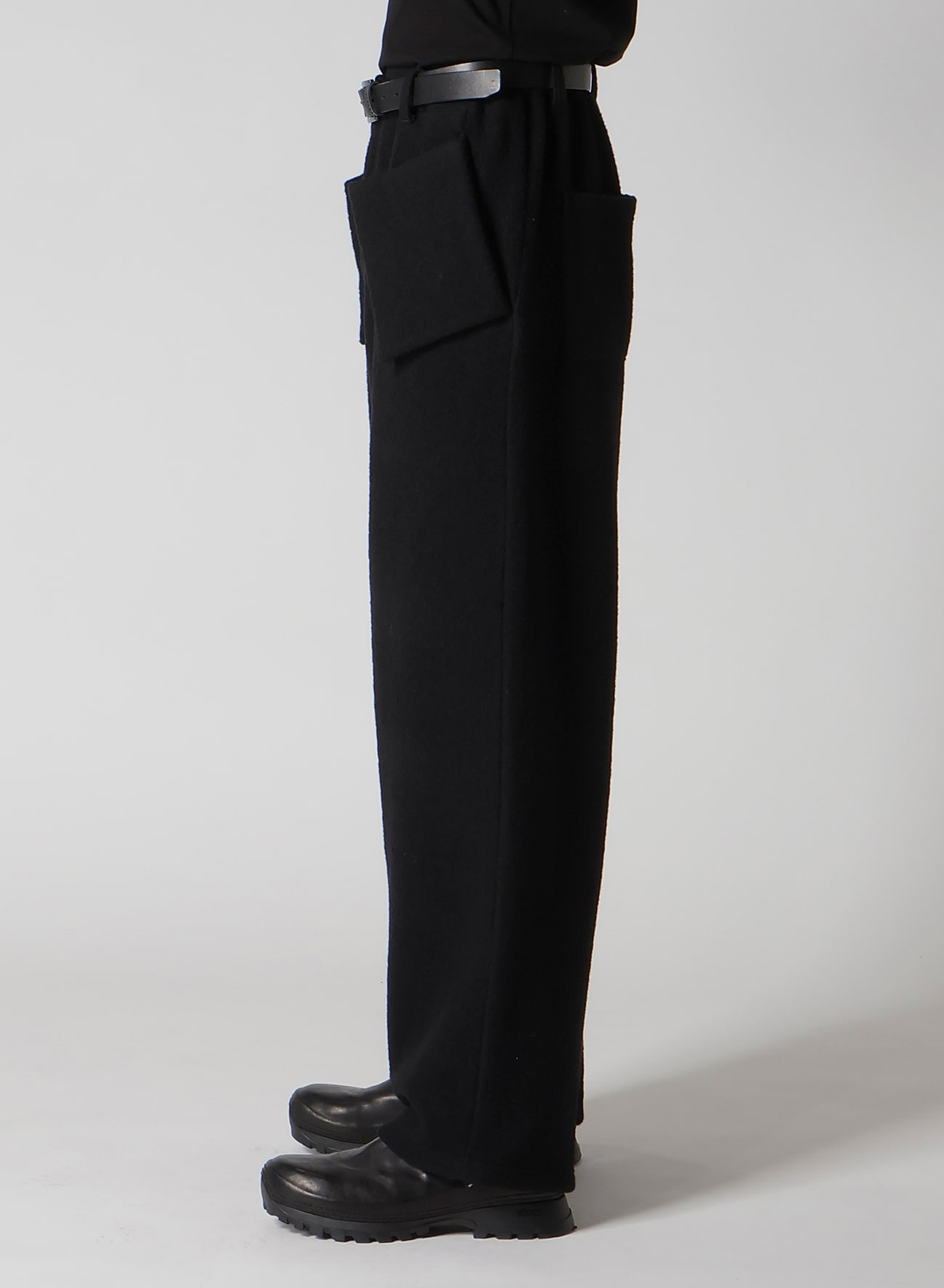 BOUCLE SINGLE JERSEY PADDED POCKET PANTS
