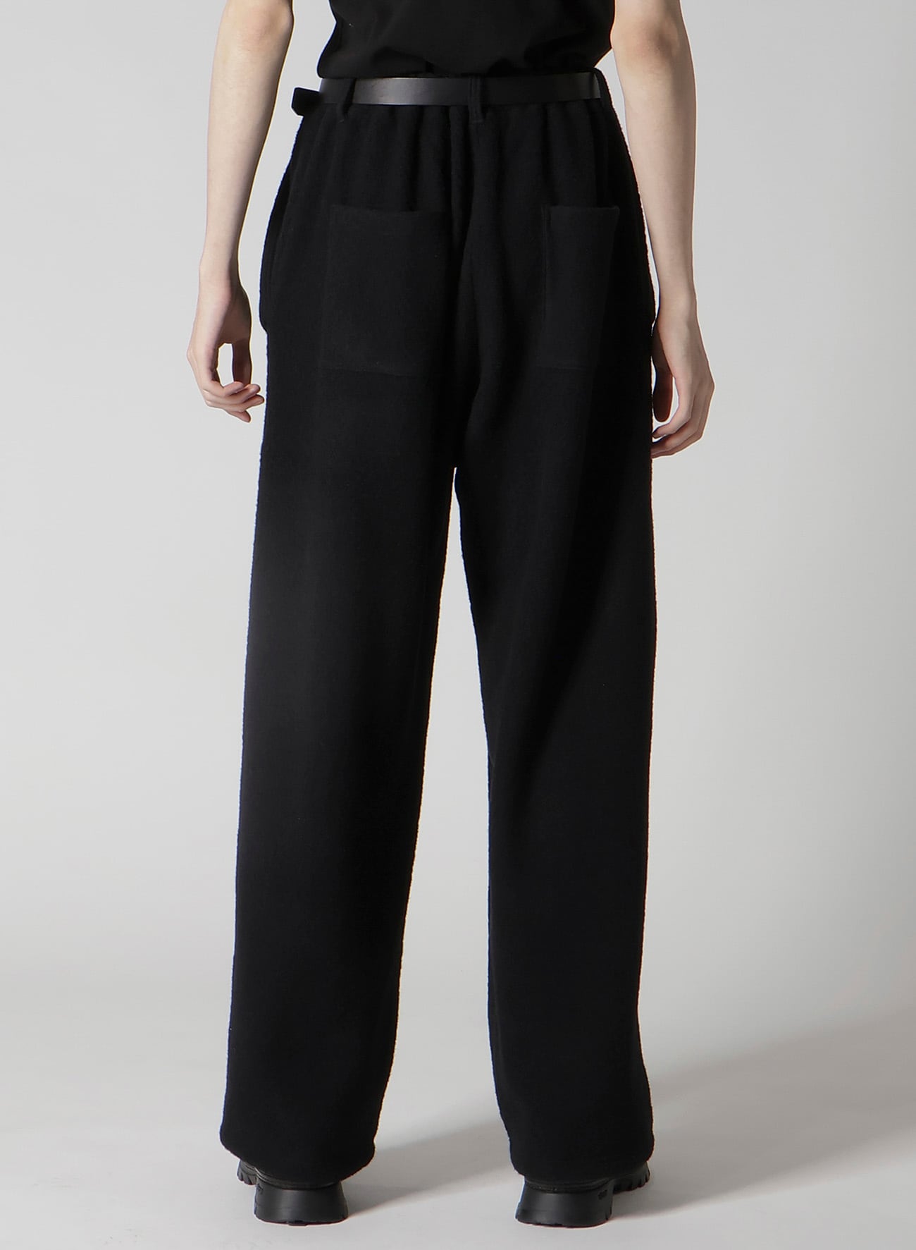 BOUCLE SINGLE JERSEY PADDED POCKET PANTS