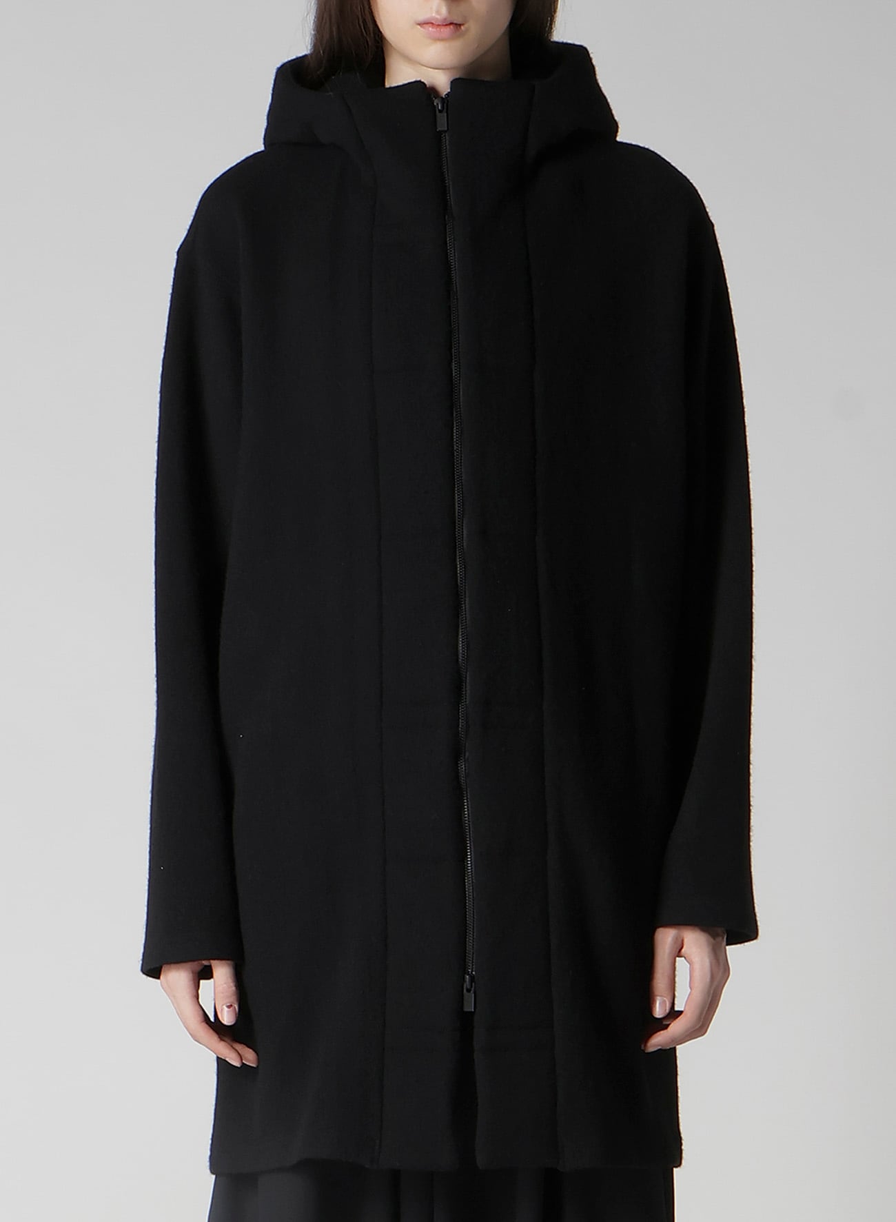 1/12 WOOL JACQUARD PADDED HOODIE