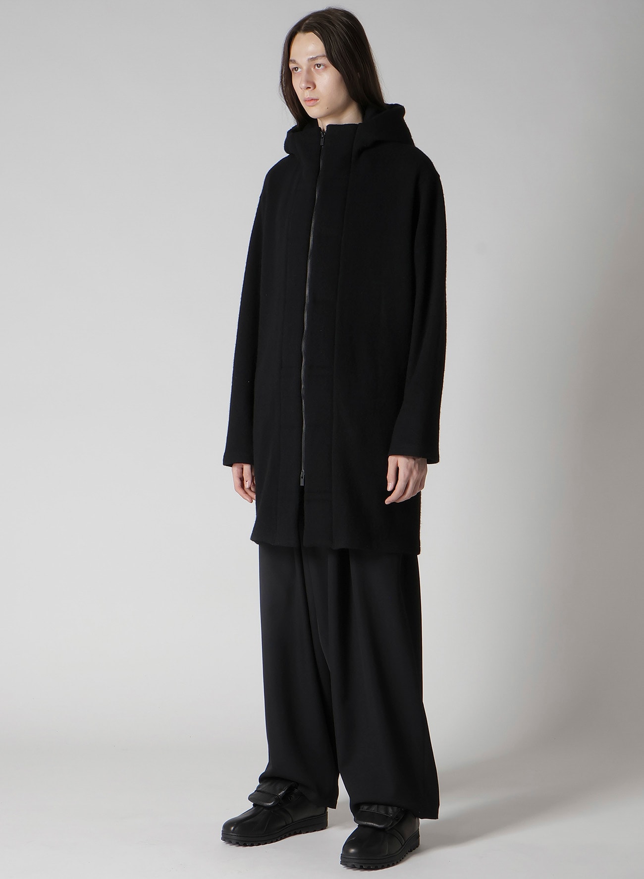1/12 WOOL JACQUARD PADDED HOODIE