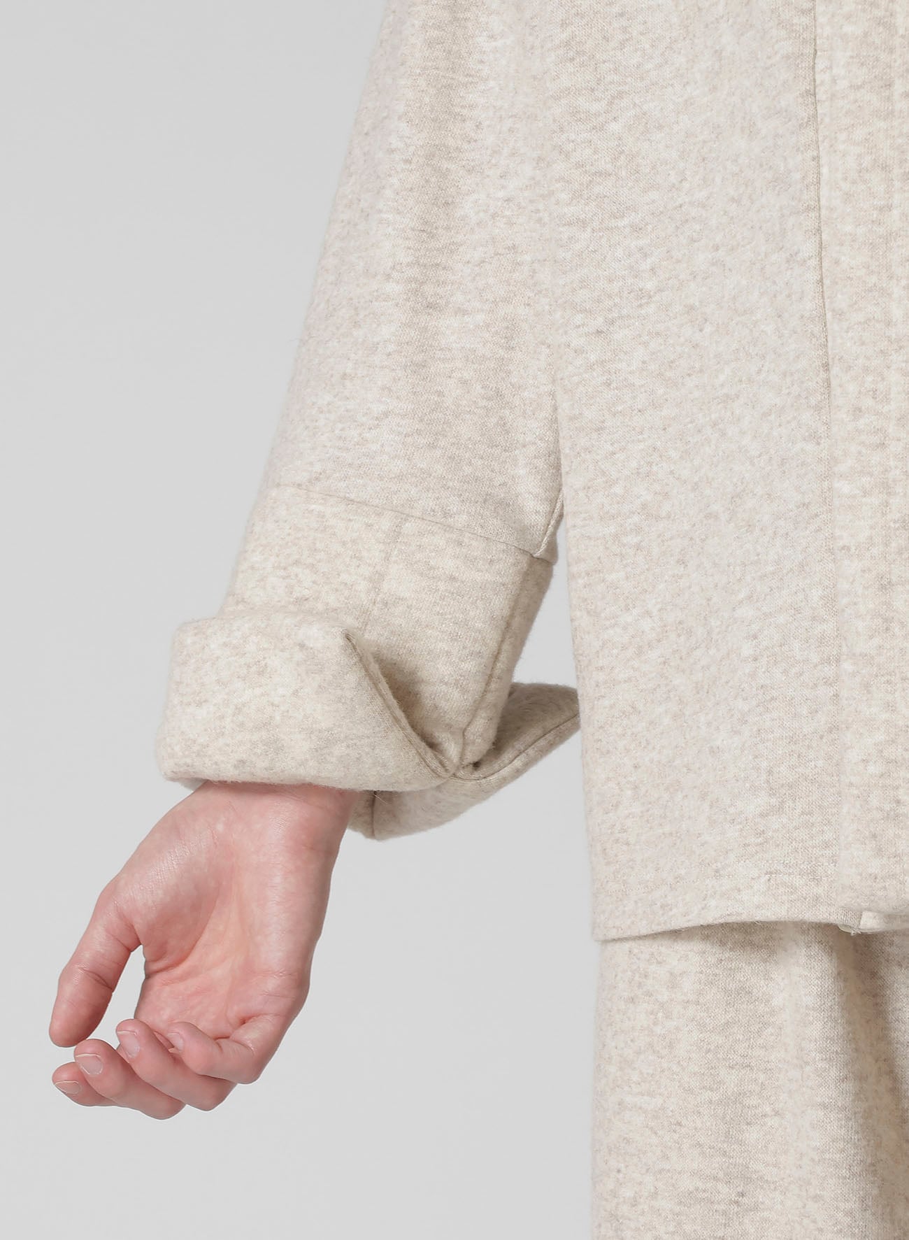 WOOLEN SINGLE PADDED JACKET