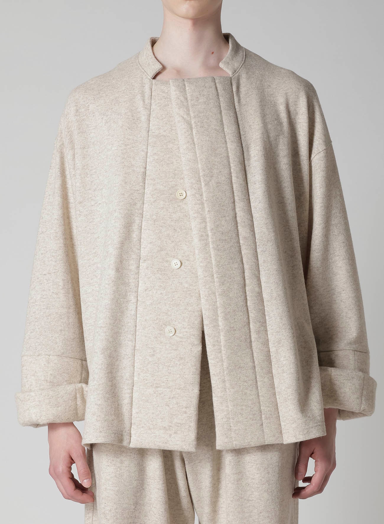 WOOLEN SINGLE PADDED JACKET