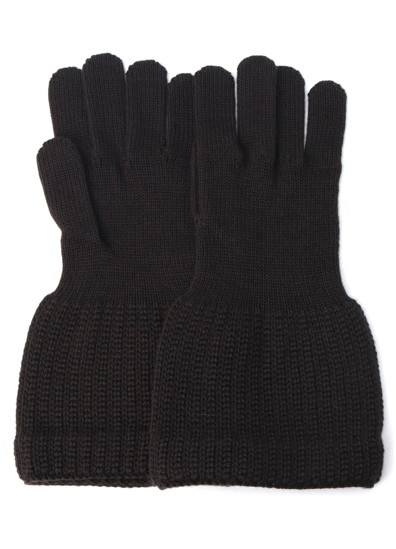 W/AC CARDIGAN STITCH KNITTED CUFFS GLOVES