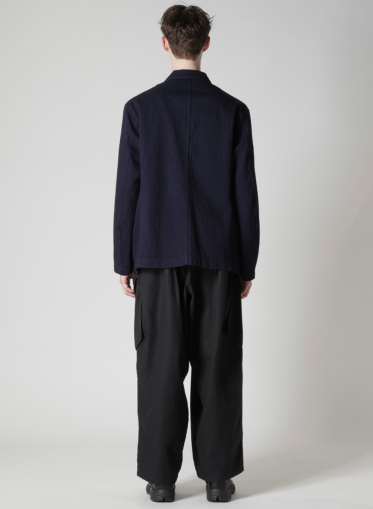 BS HERRINGBONE DENIM 5BS OVERLAP POCKET BLOUSON