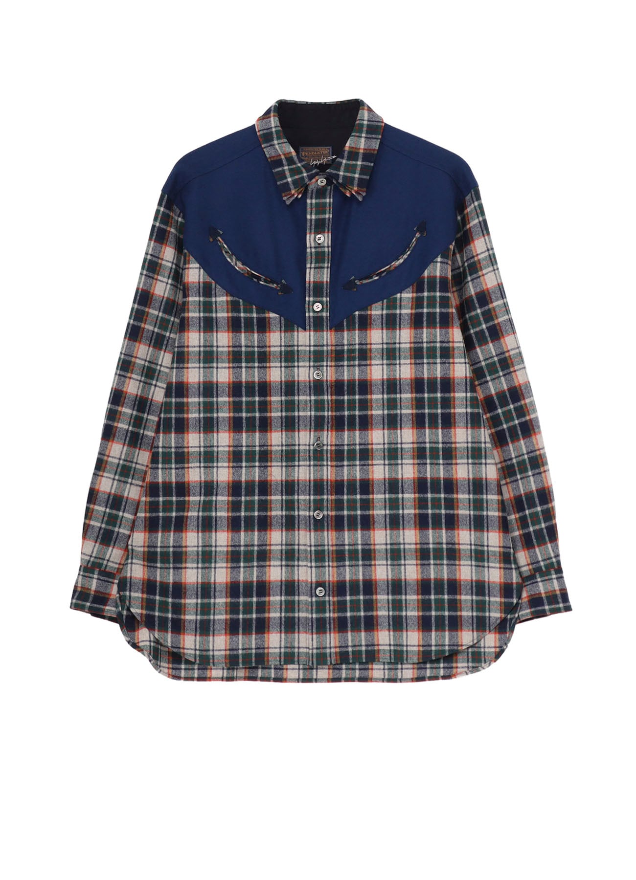 Yohji Yamamoto × PENDLETON PLAID BLOUSE B