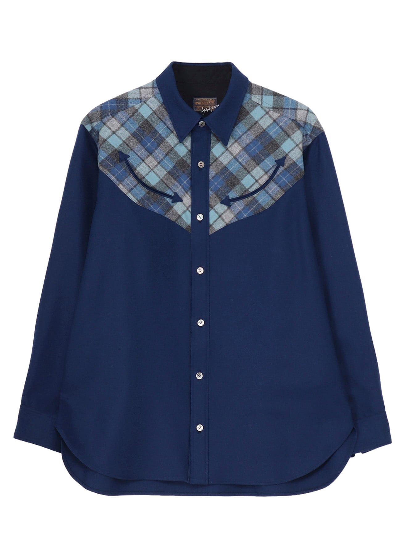 Yohji Yamamoto × PENDLETON PLAID BLOUSE E