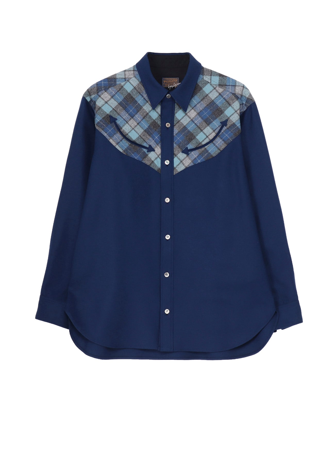 Yohji Yamamoto × PENDLETON PLAID BLOUSE E