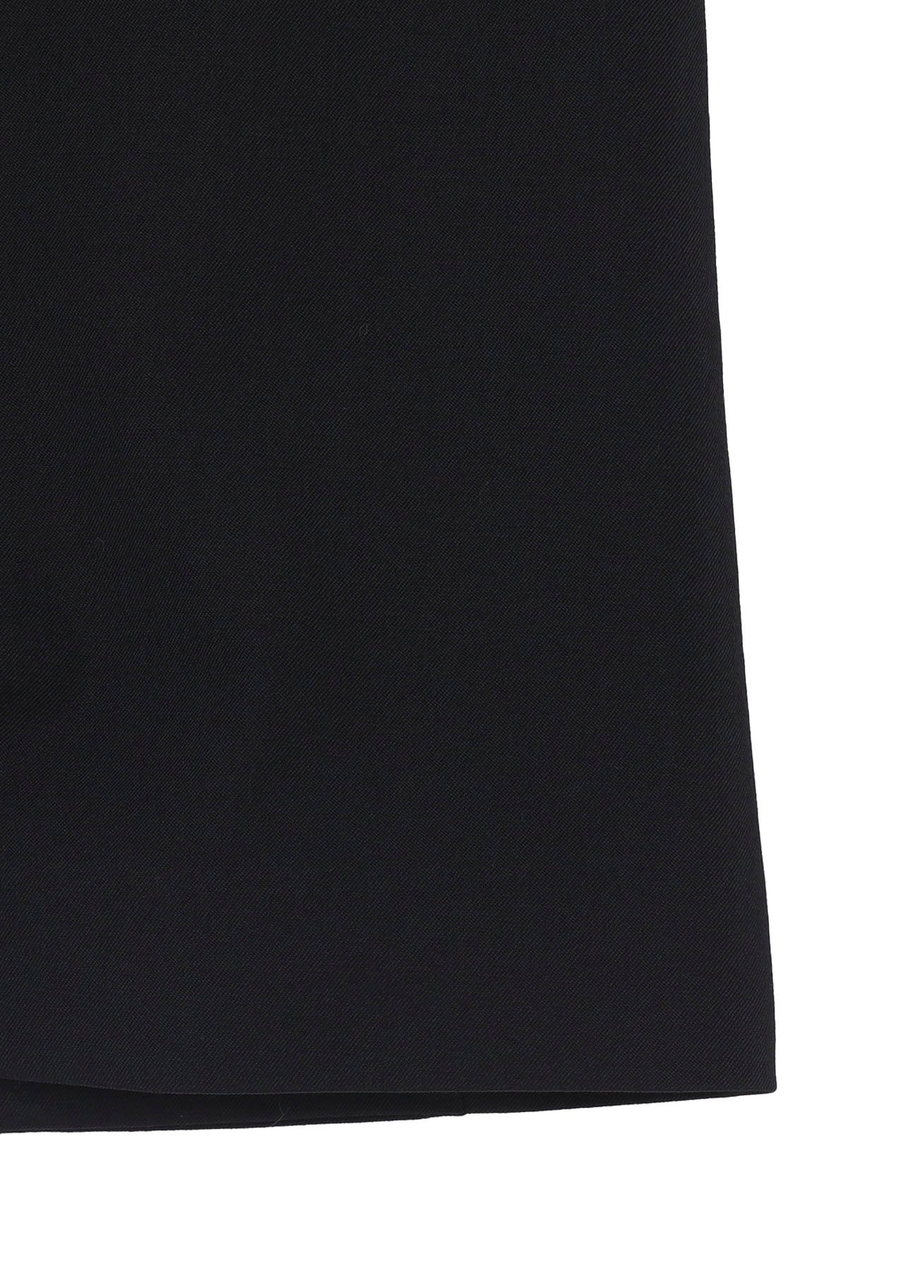 WOOL GABARDINE 3BUTTONS ZIP LONG COAT