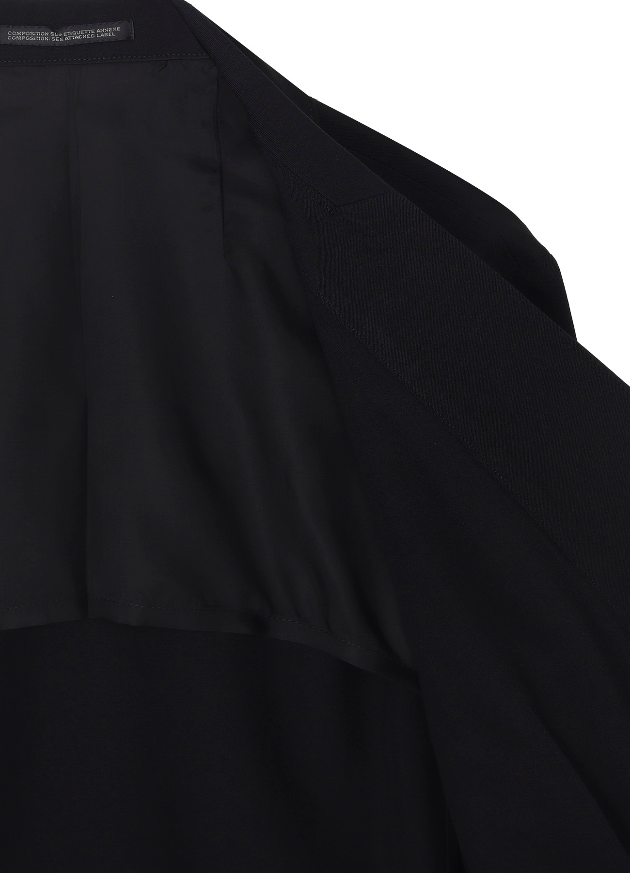 WOOL GABARDINE DOUBLE FRONT JACKET
