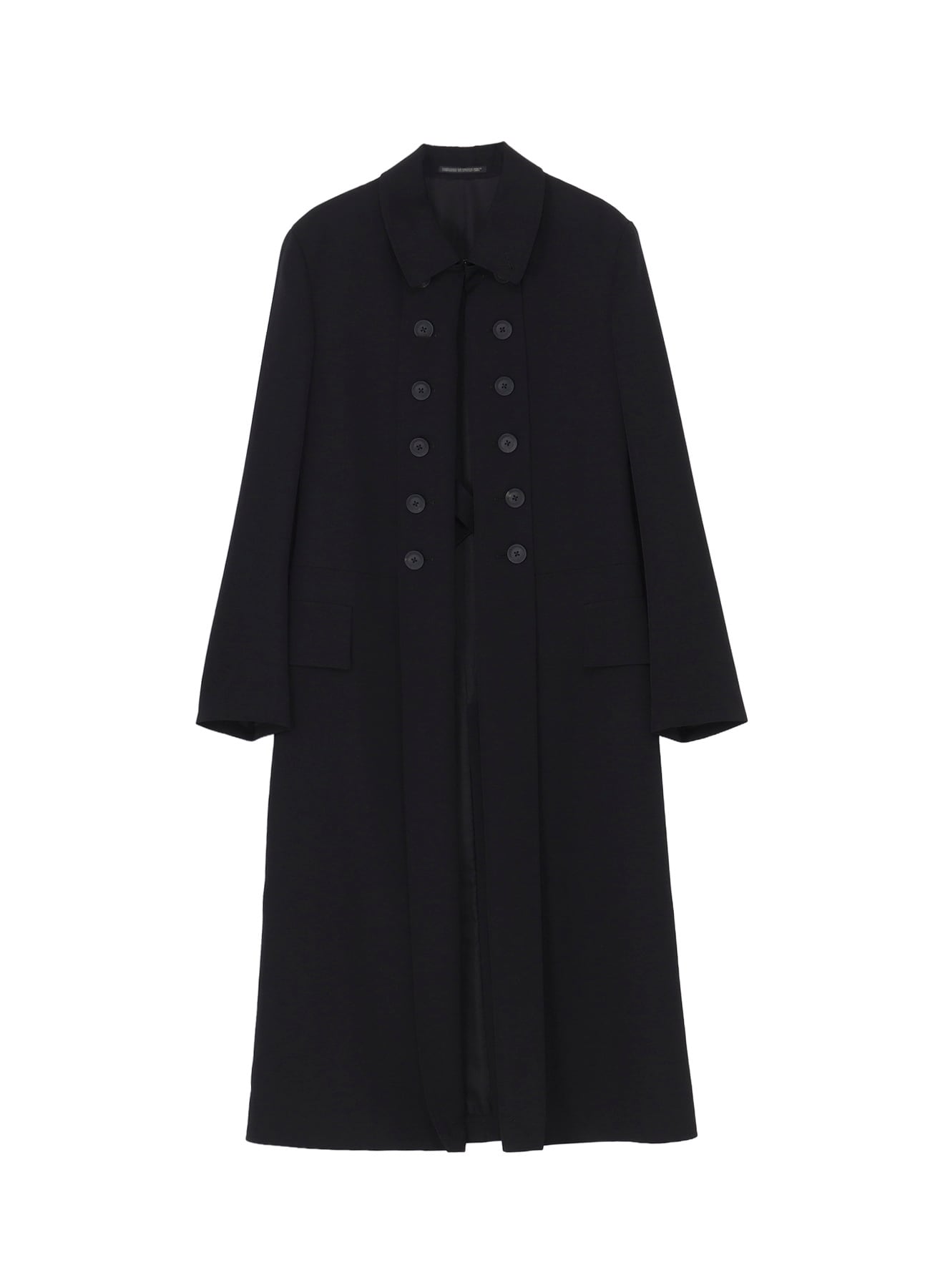 WOOL GABARDINE NAPOLEON LONG JACKET