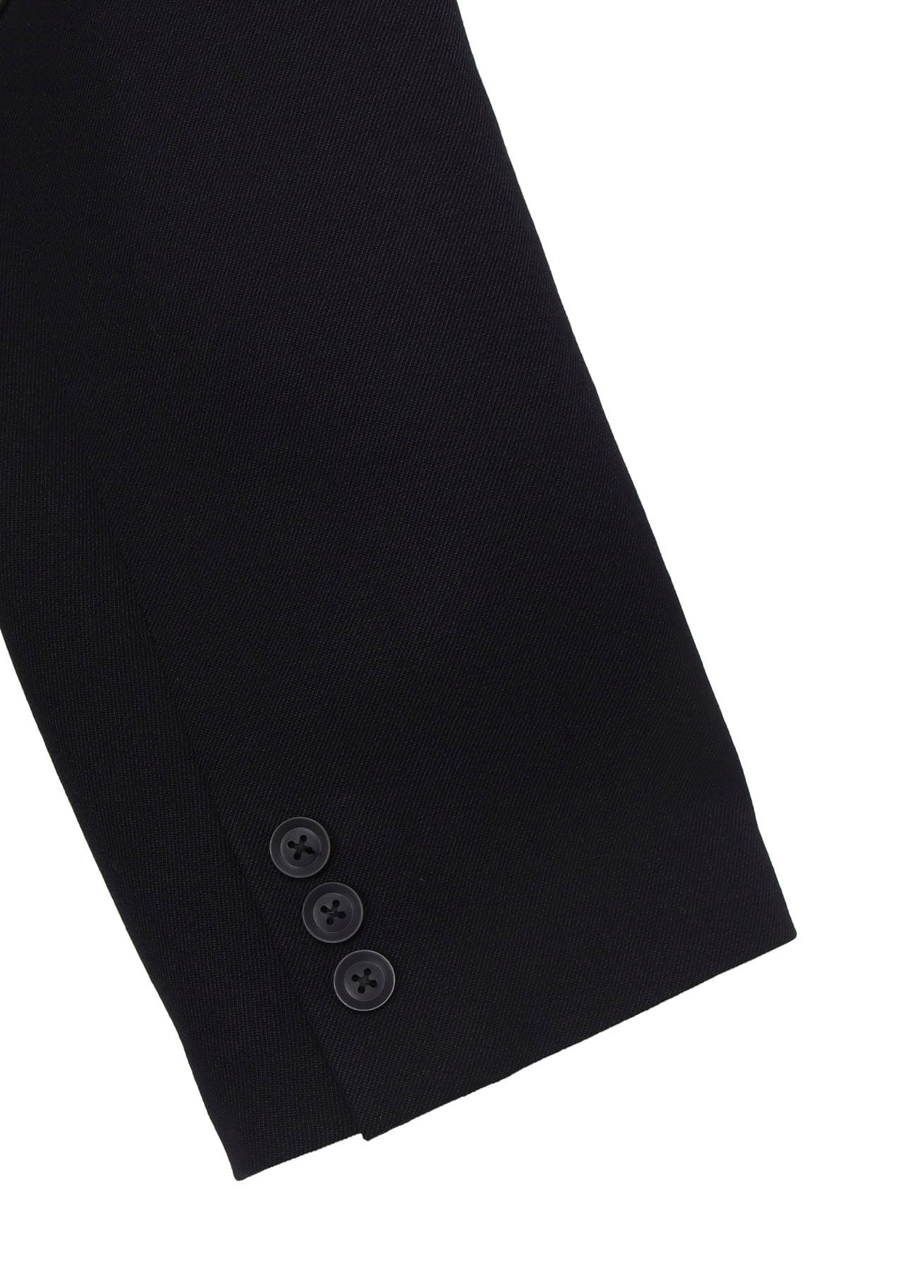 ARMY GABARDINE ZIPPER LONG JACKET