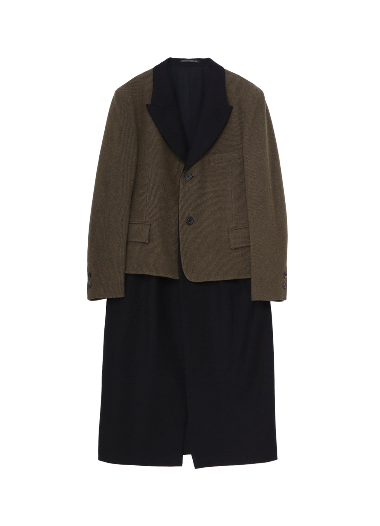 Yohji Yamamoto × PENDLETON DOCKING  LONG JACKET B