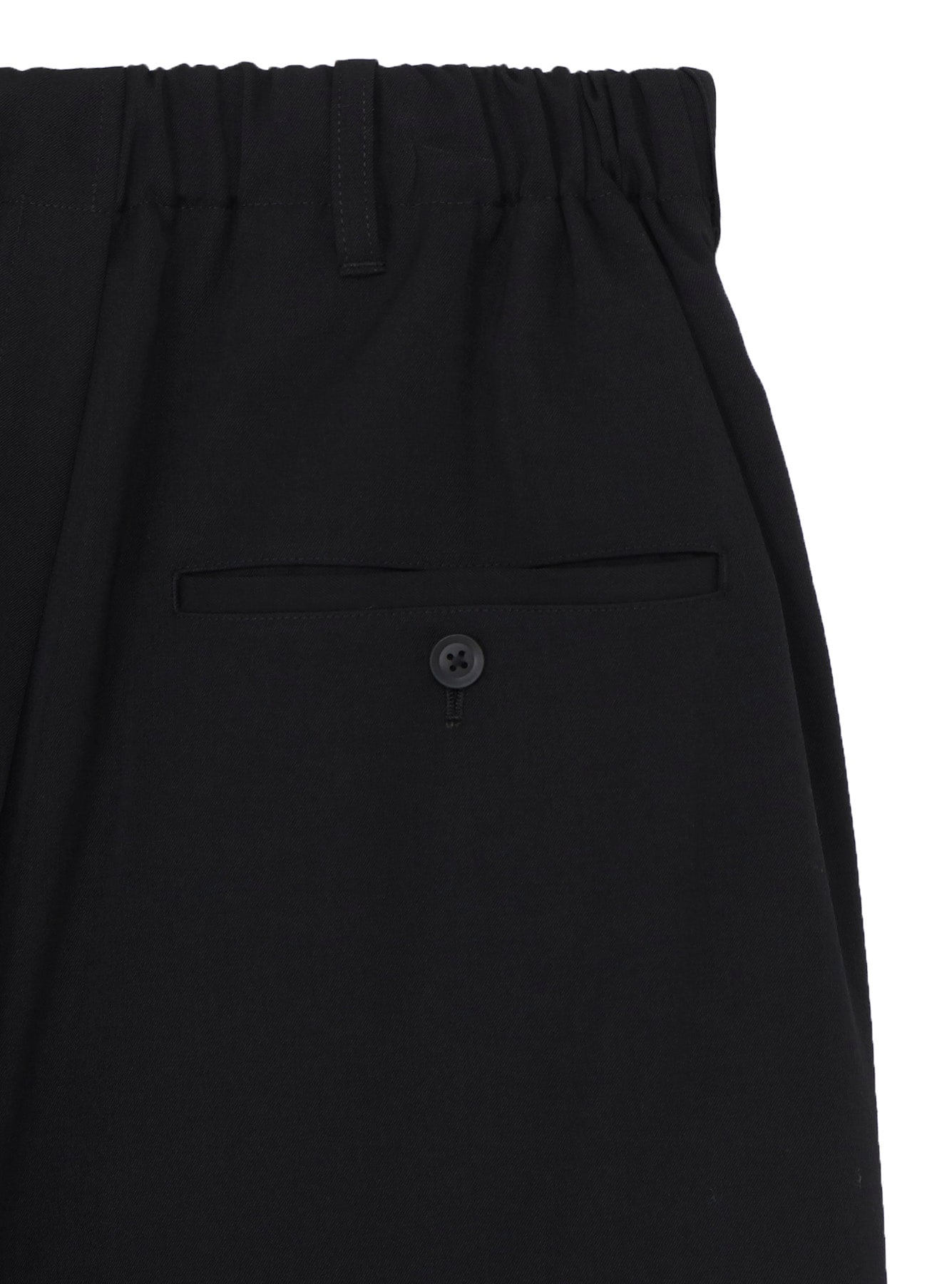 WOOL GABARDINE WRAP PANTS