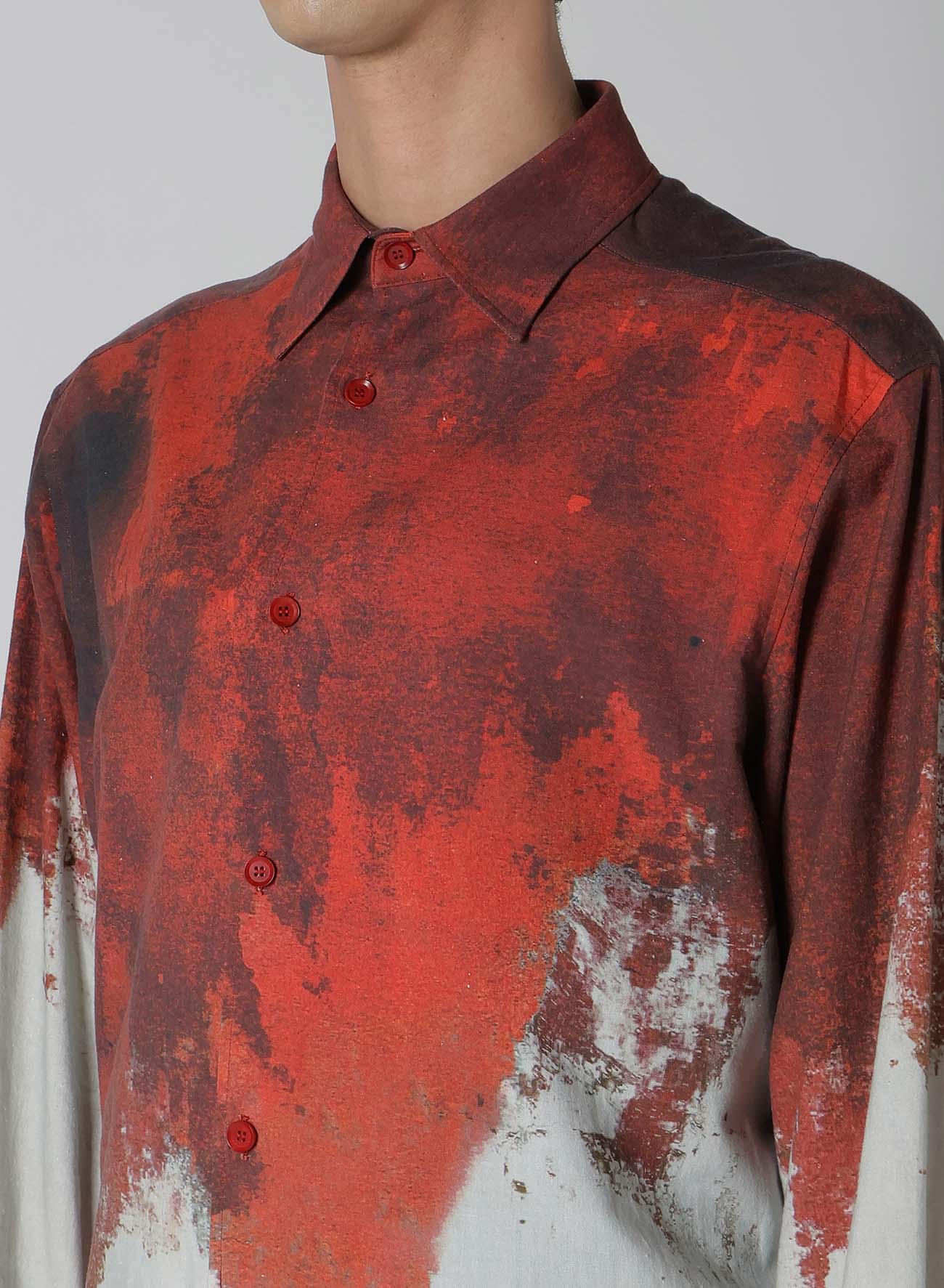 KHADI RED ASH BLOUSE