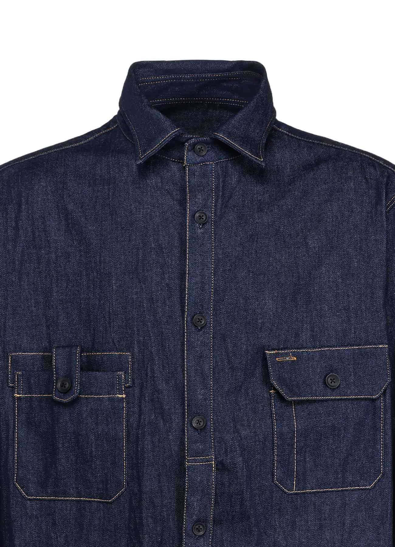 8OZ DENIM FRONT STRIP SHIRT