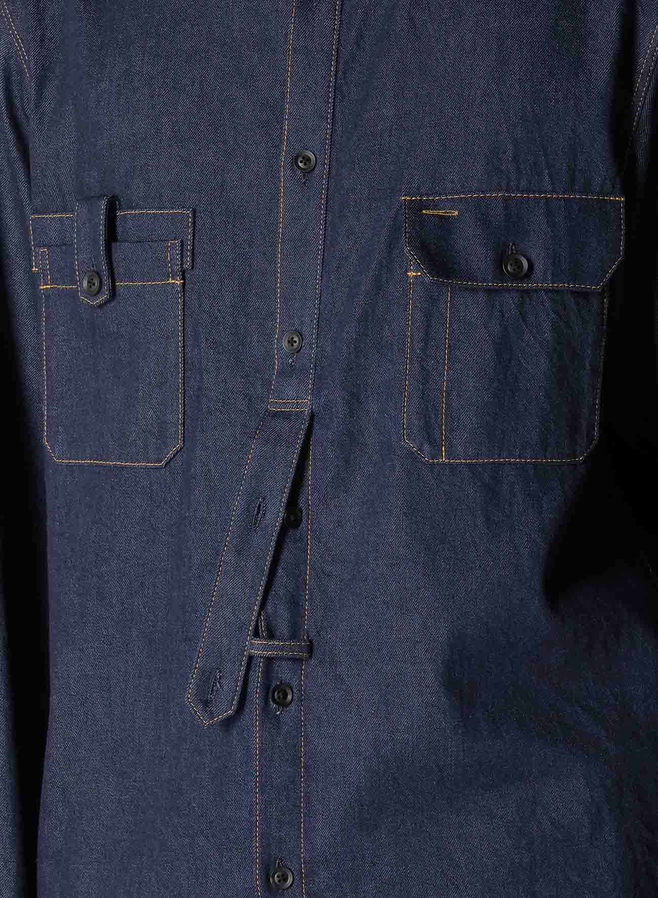 8OZ DENIM FRONT STRIP SHIRT