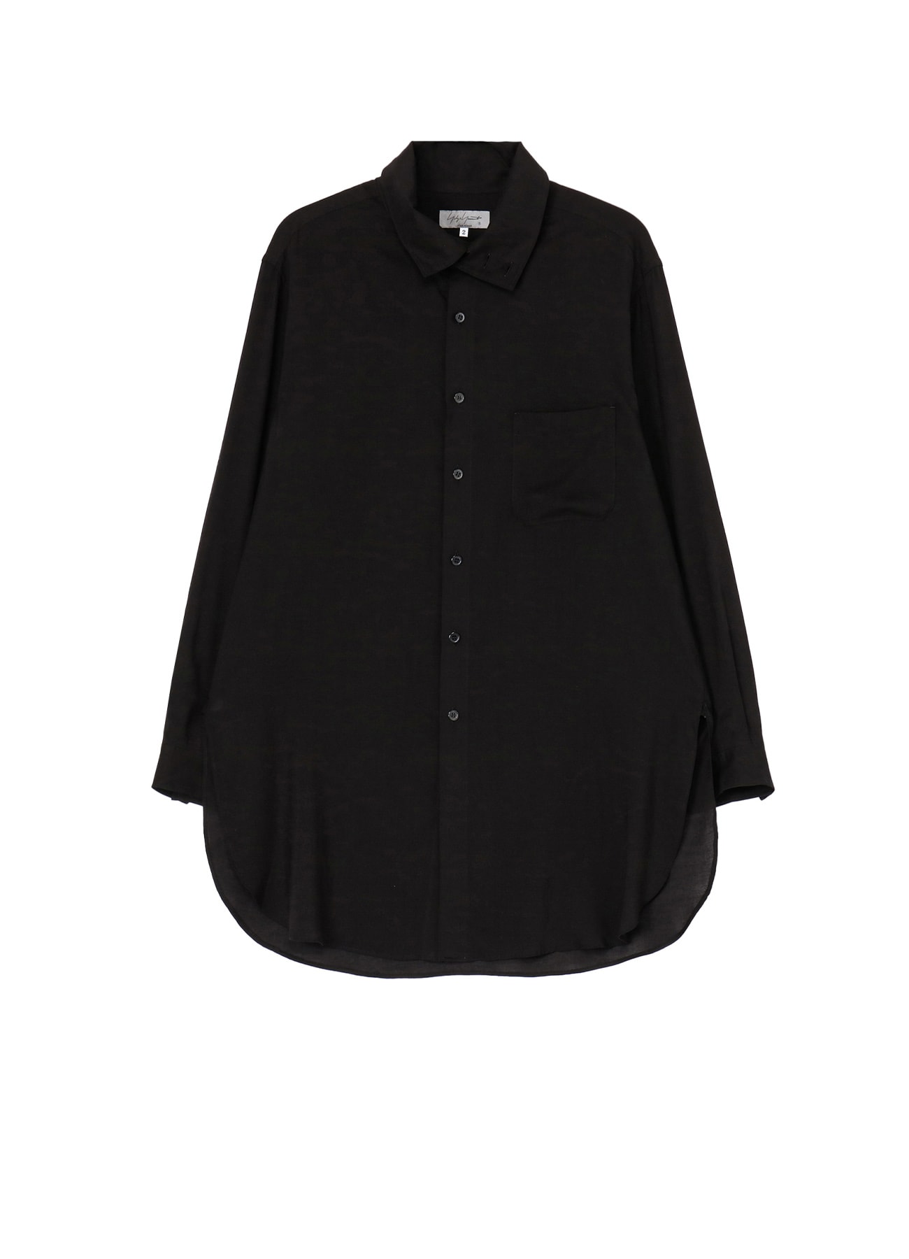 CELLULOSE LOAN STAND COLLAR BLOUSE