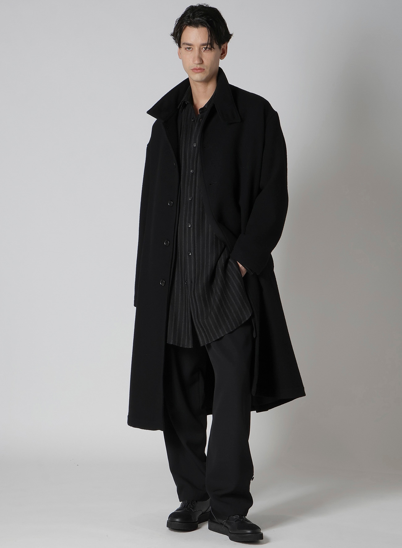 AIRY MOSSER STAND COLLAR COAT