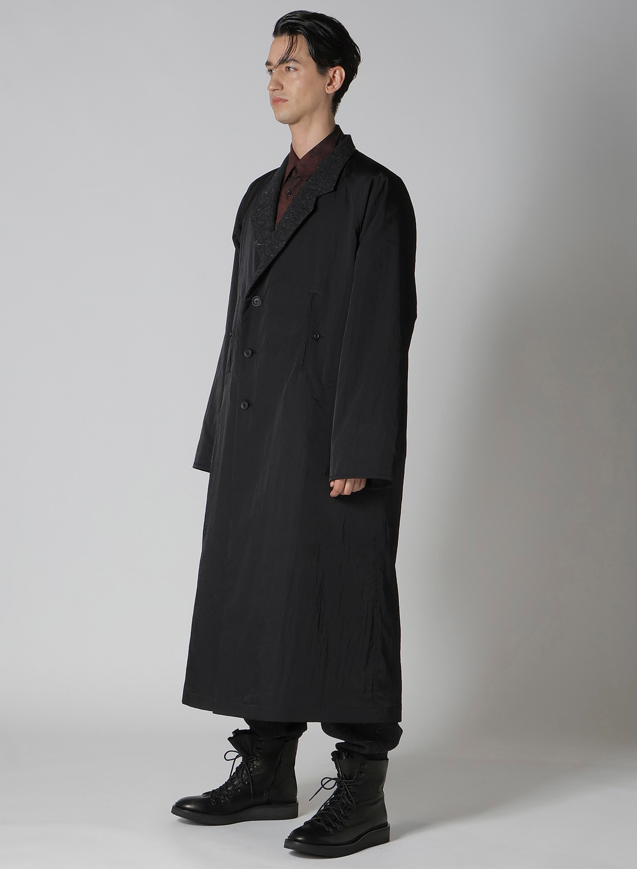 NYLON TWILL REVERSIBLE RAGLAN COAT