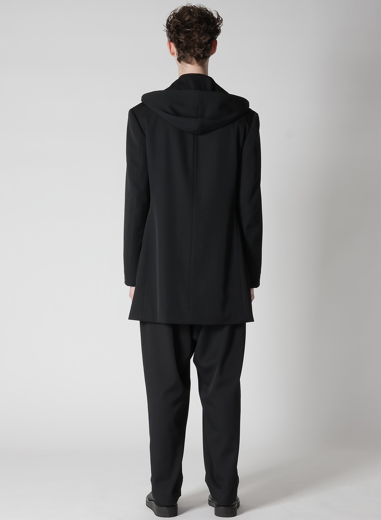 WOOL GABARDINE W HOODED JACKET(S BLACK): Yohji Yamamoto POUR HOMME｜THE SHOP YOHJI  YAMAMOTO