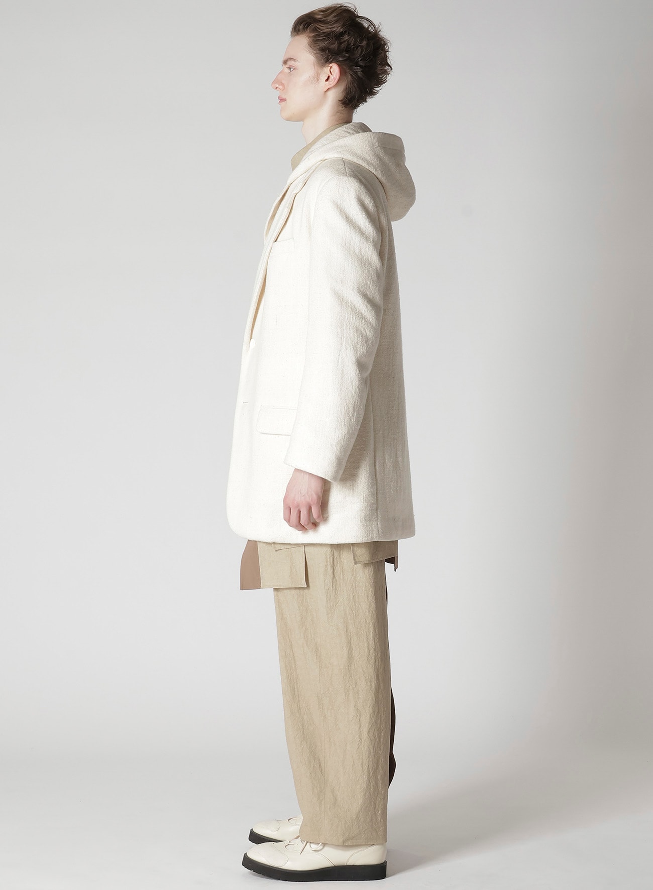 ZERO COUNT KHADI W HOODED JACKET