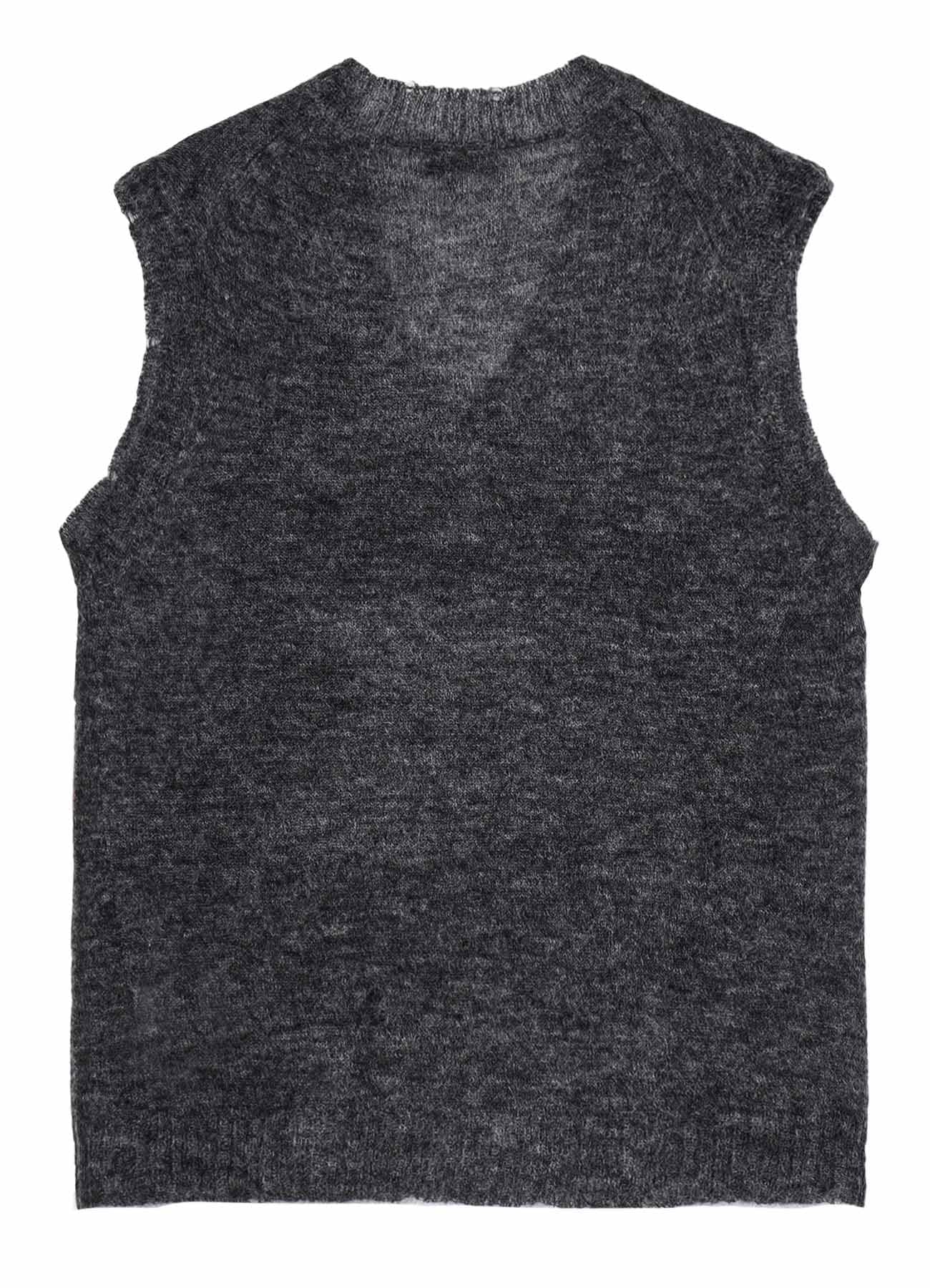 7G1P PLAIN STITCH V VEST