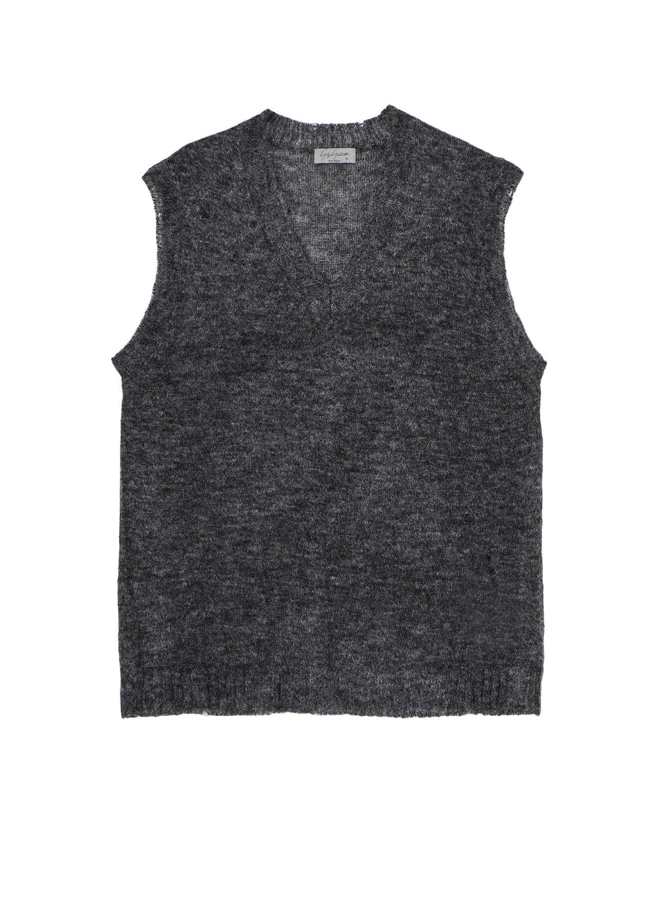 7G1P PLAIN STITCH V VEST