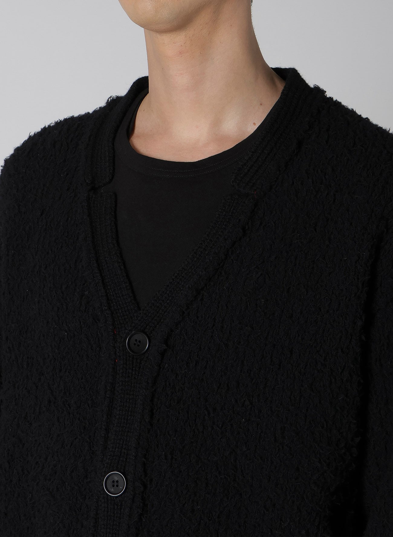 3G JERSEY SIDE RIB CARDIGAN