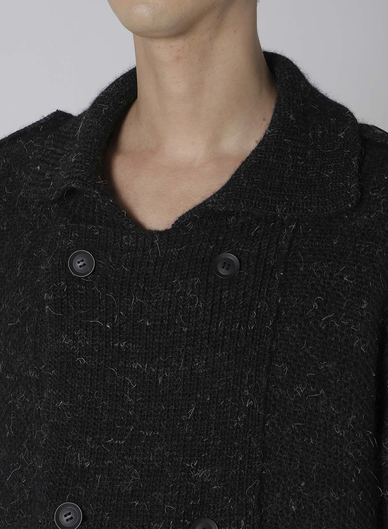 5G HALF TUCK FRONT DOUBLE CARDIGAN